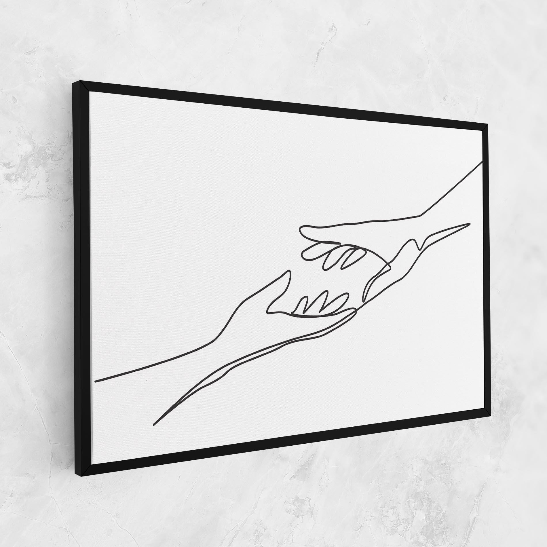 Tablou Canvas Hands Reaching mockup 1