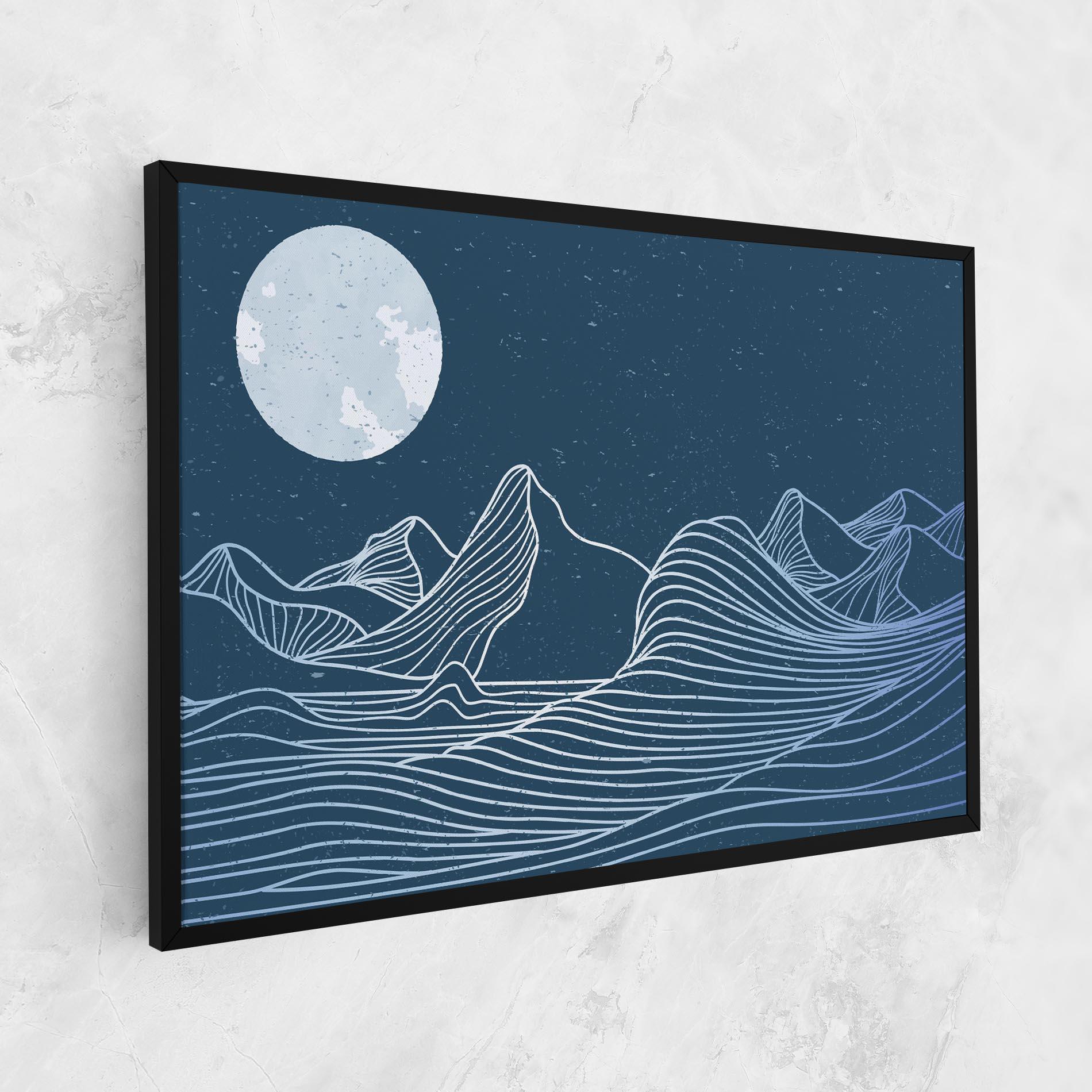 Tablou Canvas Ocean Blue Wave mockup 1
