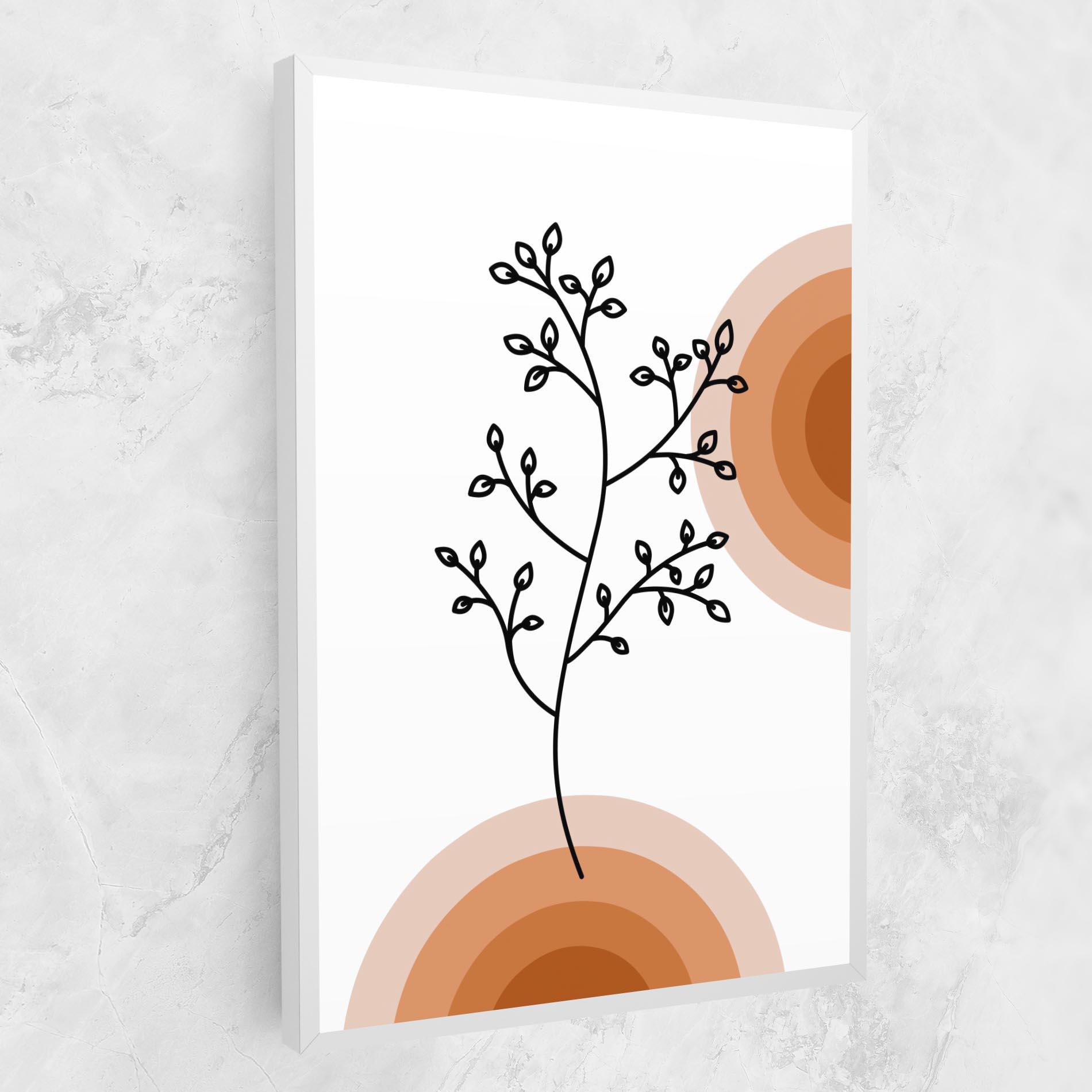 Tablou Canvas Plant Orange Circle mockup 1