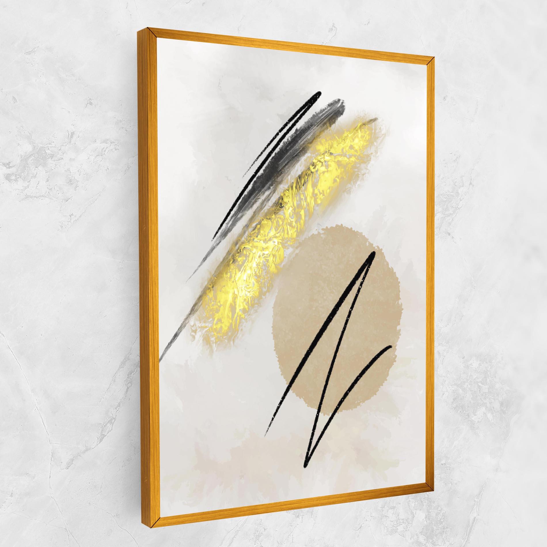 Tablou Canvas Gold Brush mockup 1