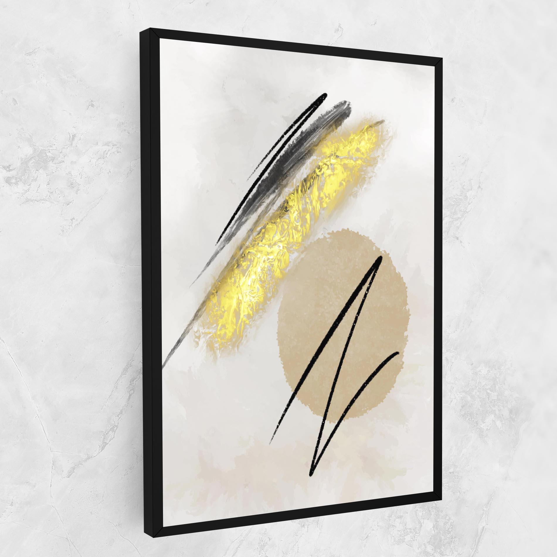 Tablou Canvas Gold Brush mockup 1