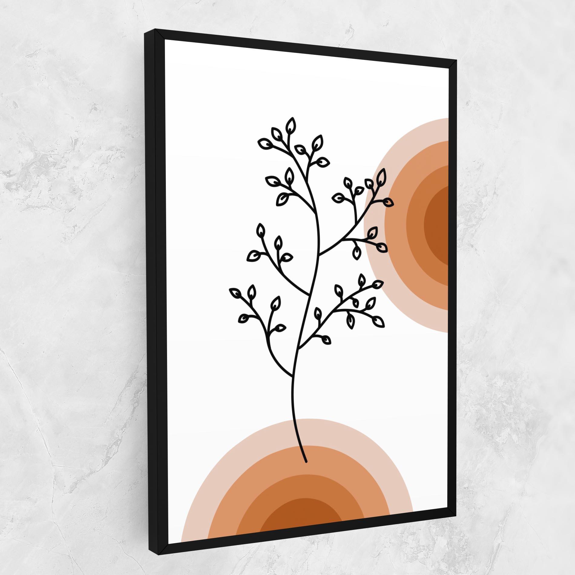 Tablou Canvas Plant Orange Circle mockup 1