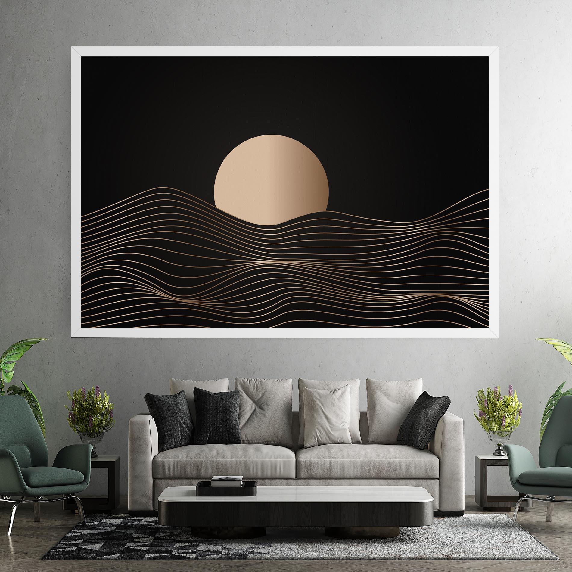 Tablou Canvas Cream Moon mockup 7