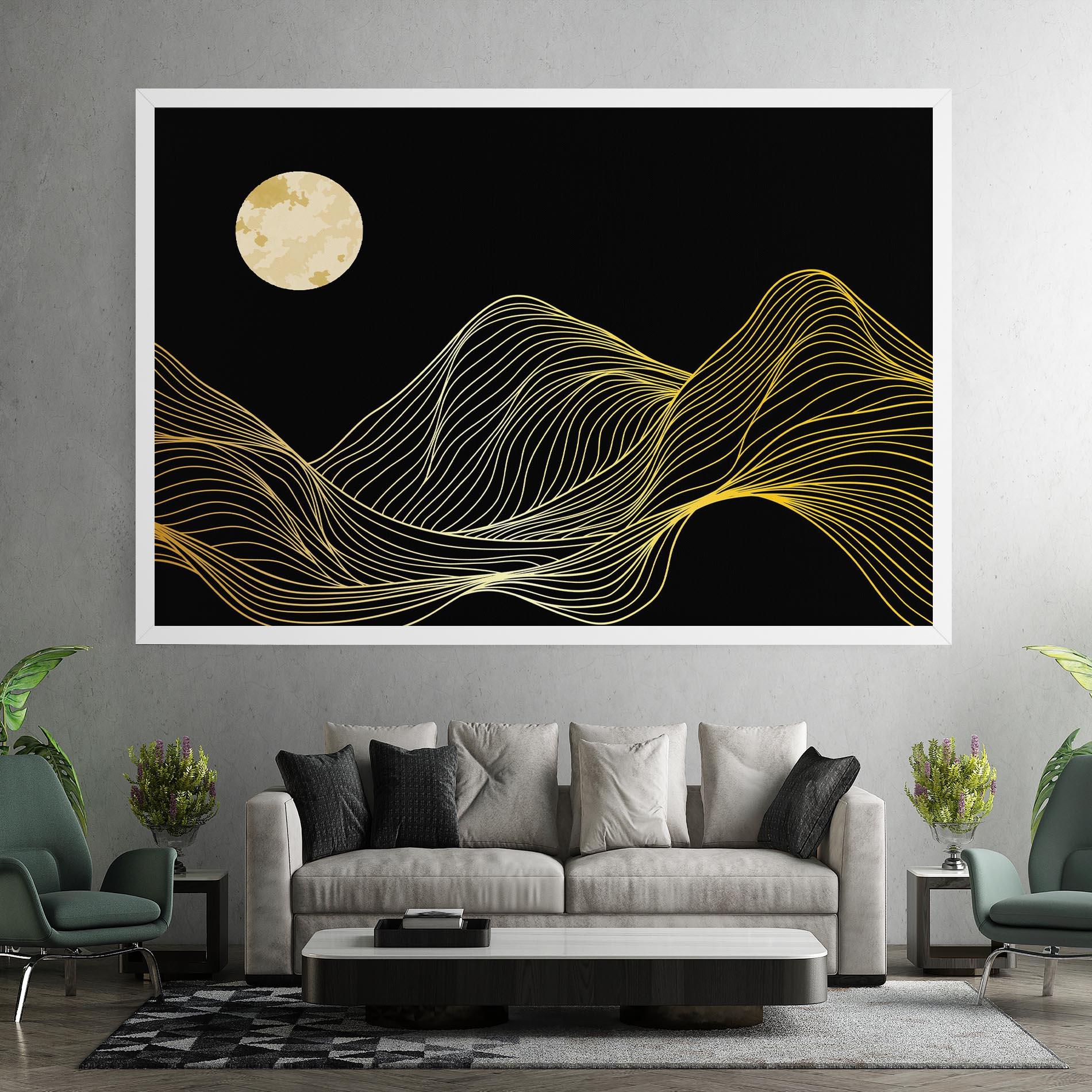 Tablou Canvas Gold Moon mockup 7