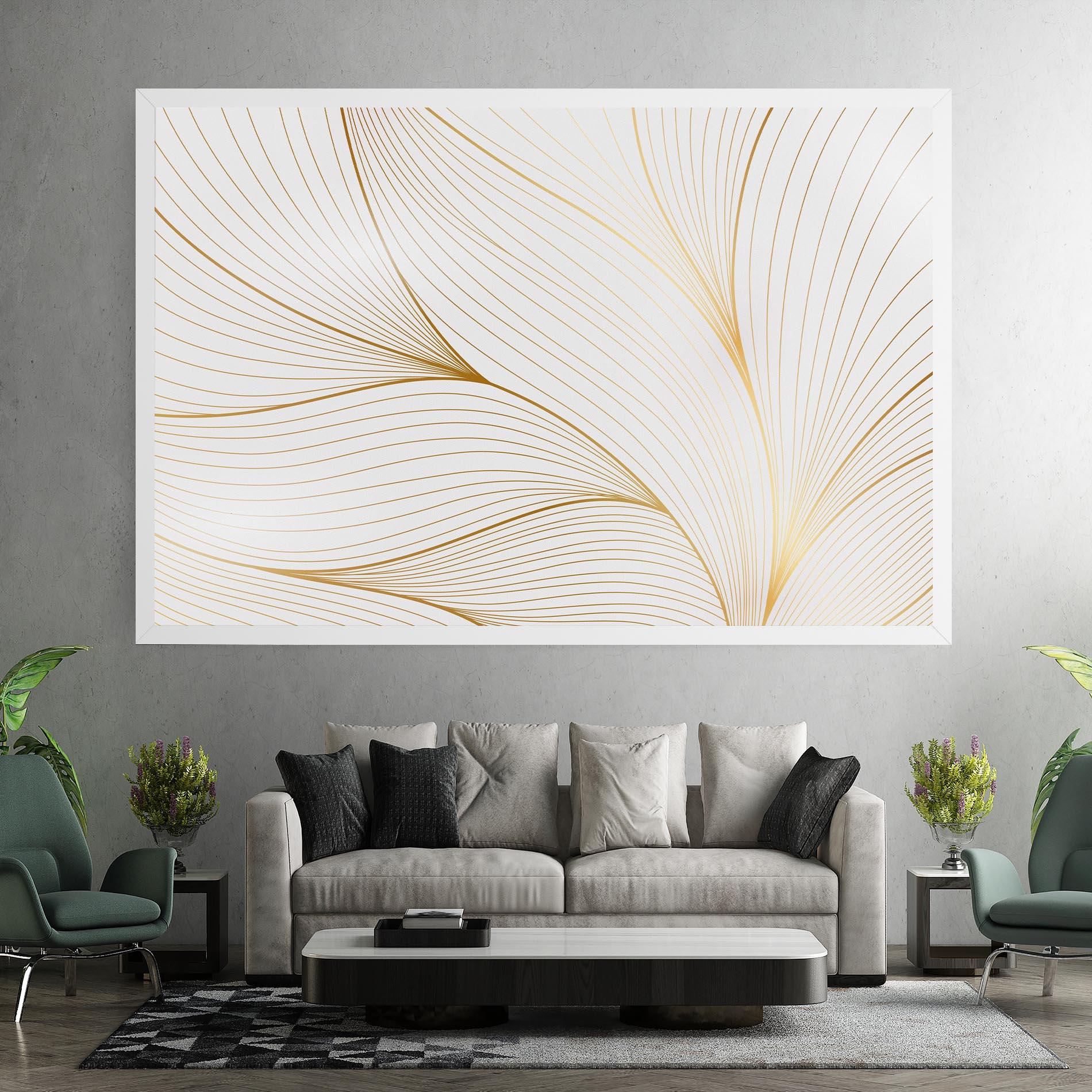 Tablou Canvas Gold Wave mockup 7