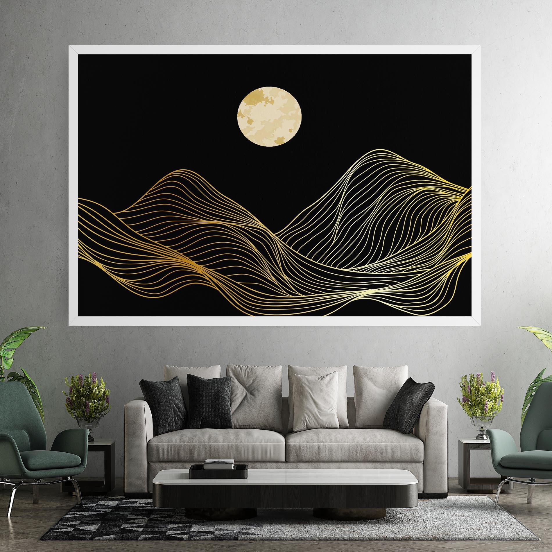 Tablou Canvas Golden Moon mockup 7