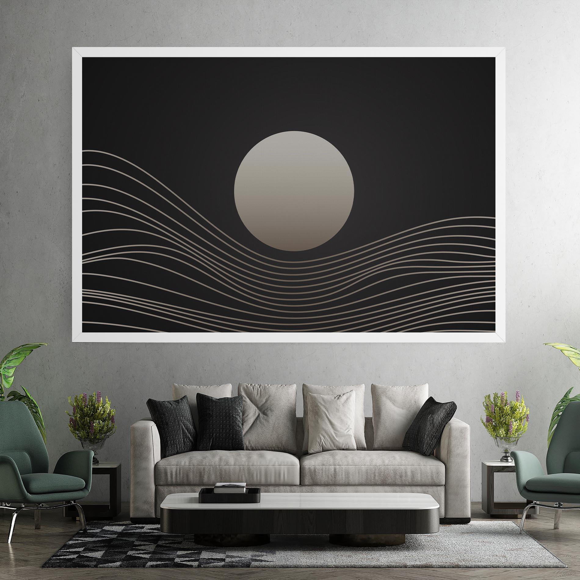 Tablou Canvas Grey Moon mockup 7