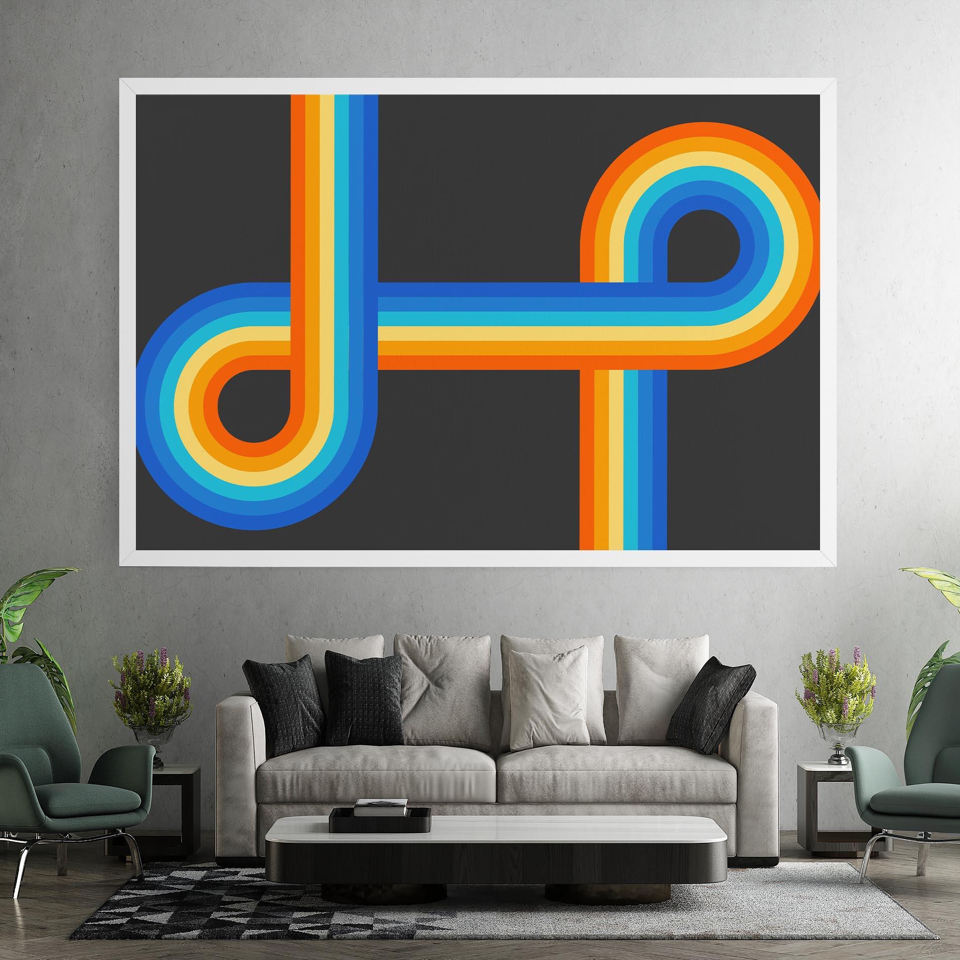 Tablou Canvas Vintage Ranbow mockup 7