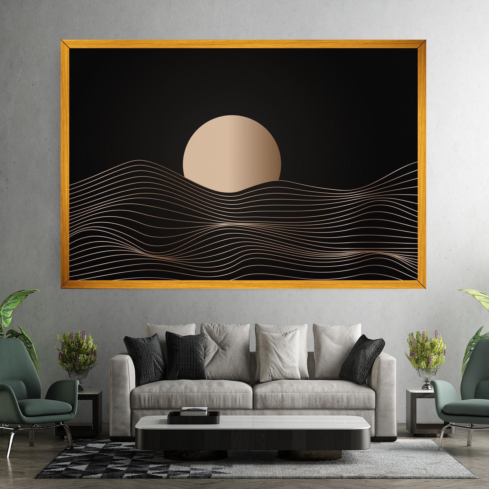 Tablou Canvas Cream Moon mockup 7