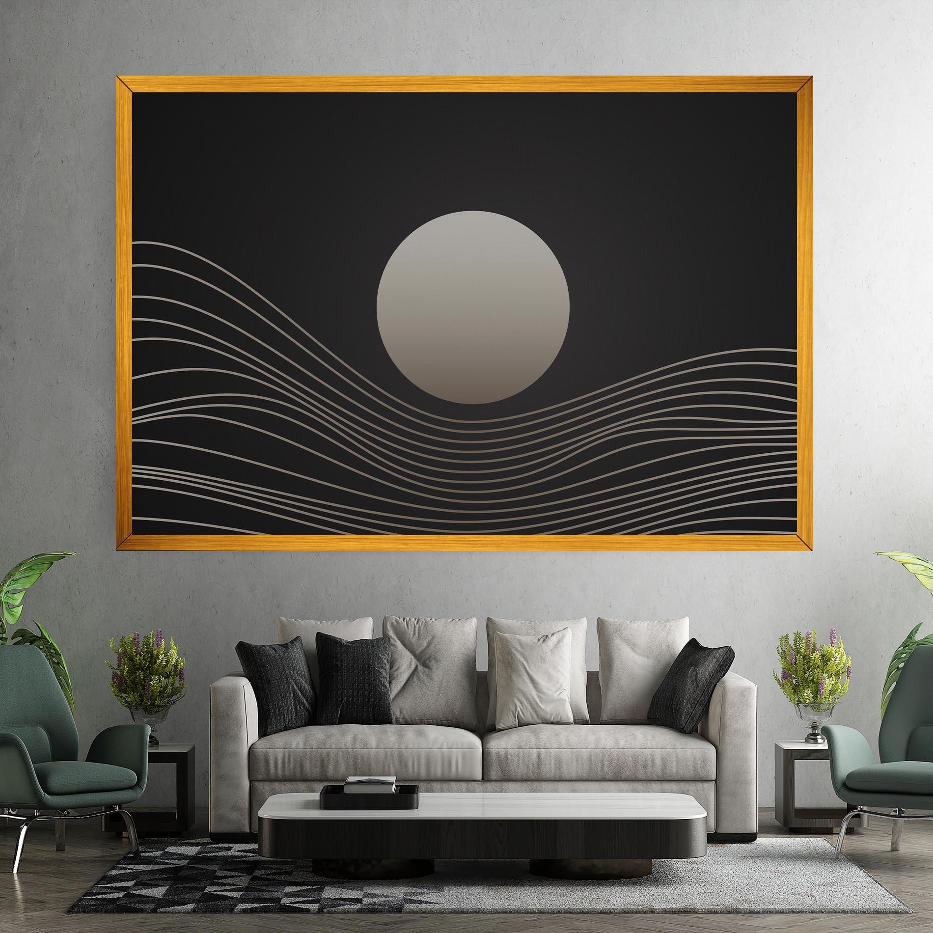 Tablou Canvas Grey Moon mockup 7