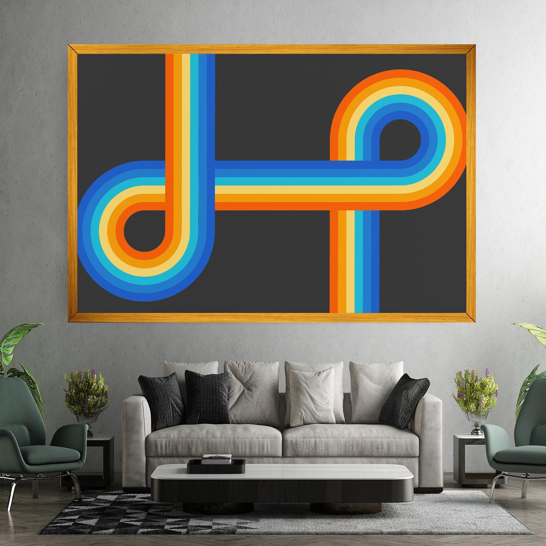 Tablou Canvas Vintage Ranbow mockup 7