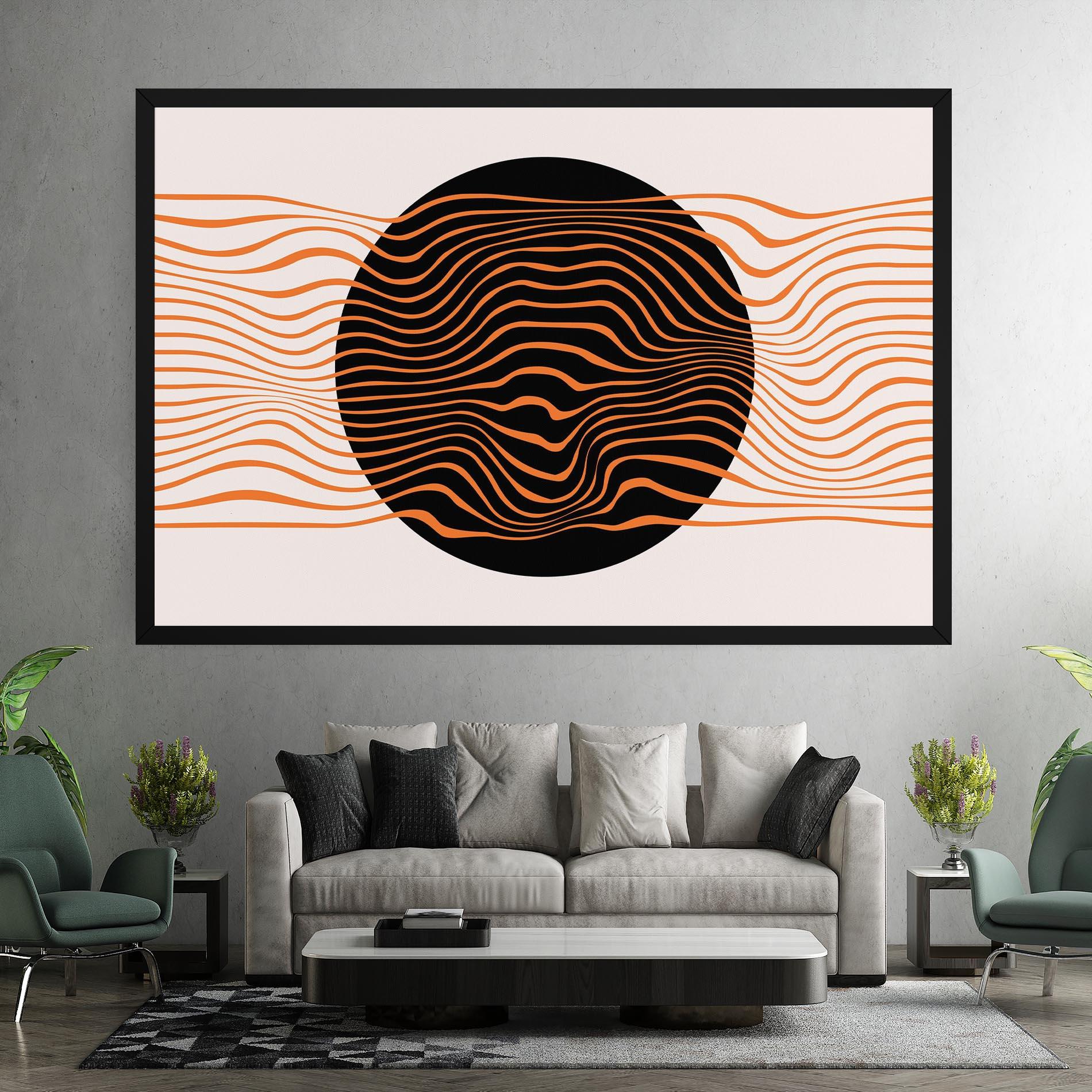 Tablou Canvas Black Circle mockup 7