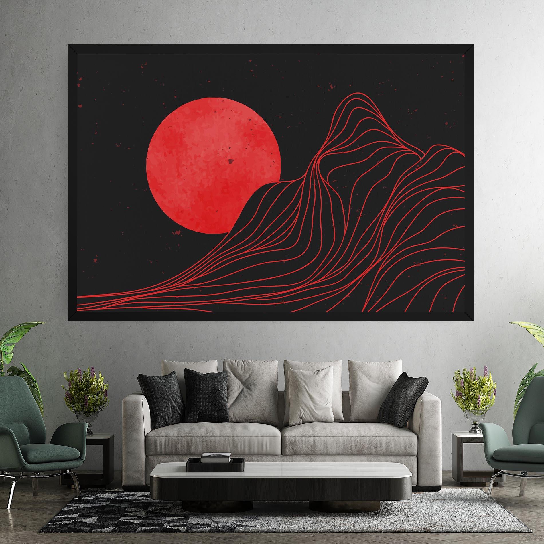 Tablou Canvas Bloody Moon mockup 7
