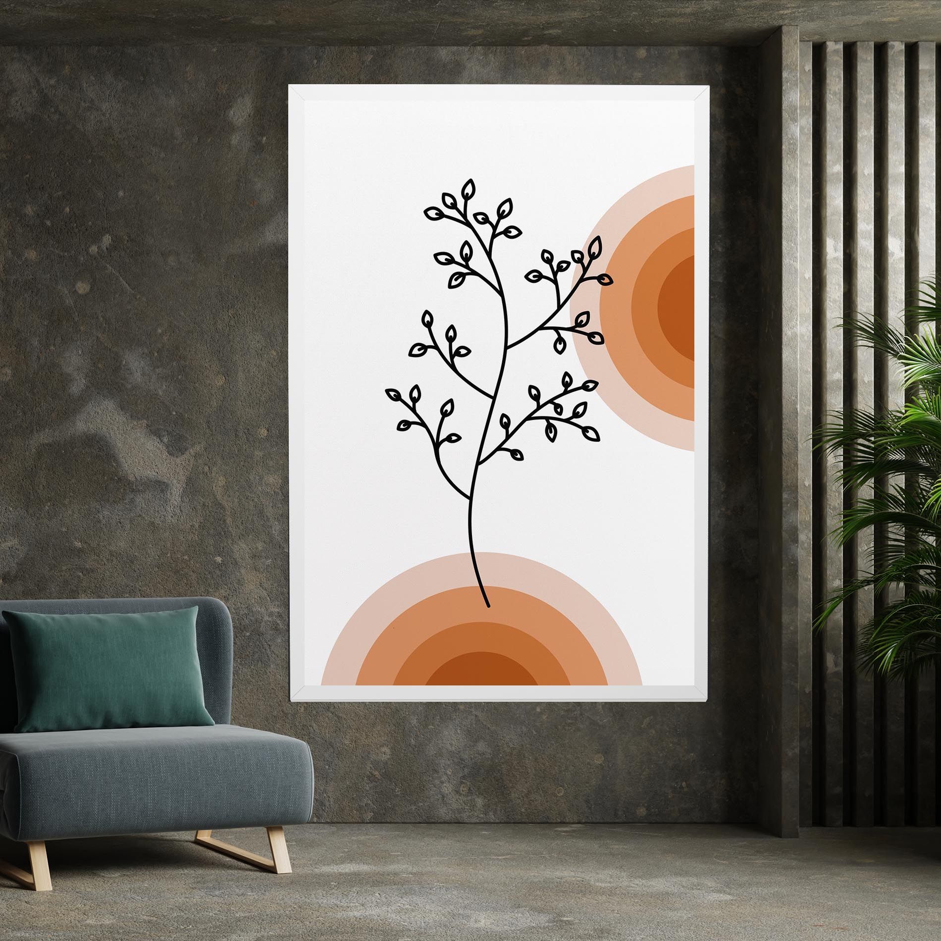Plant Orange Circle mockup 7