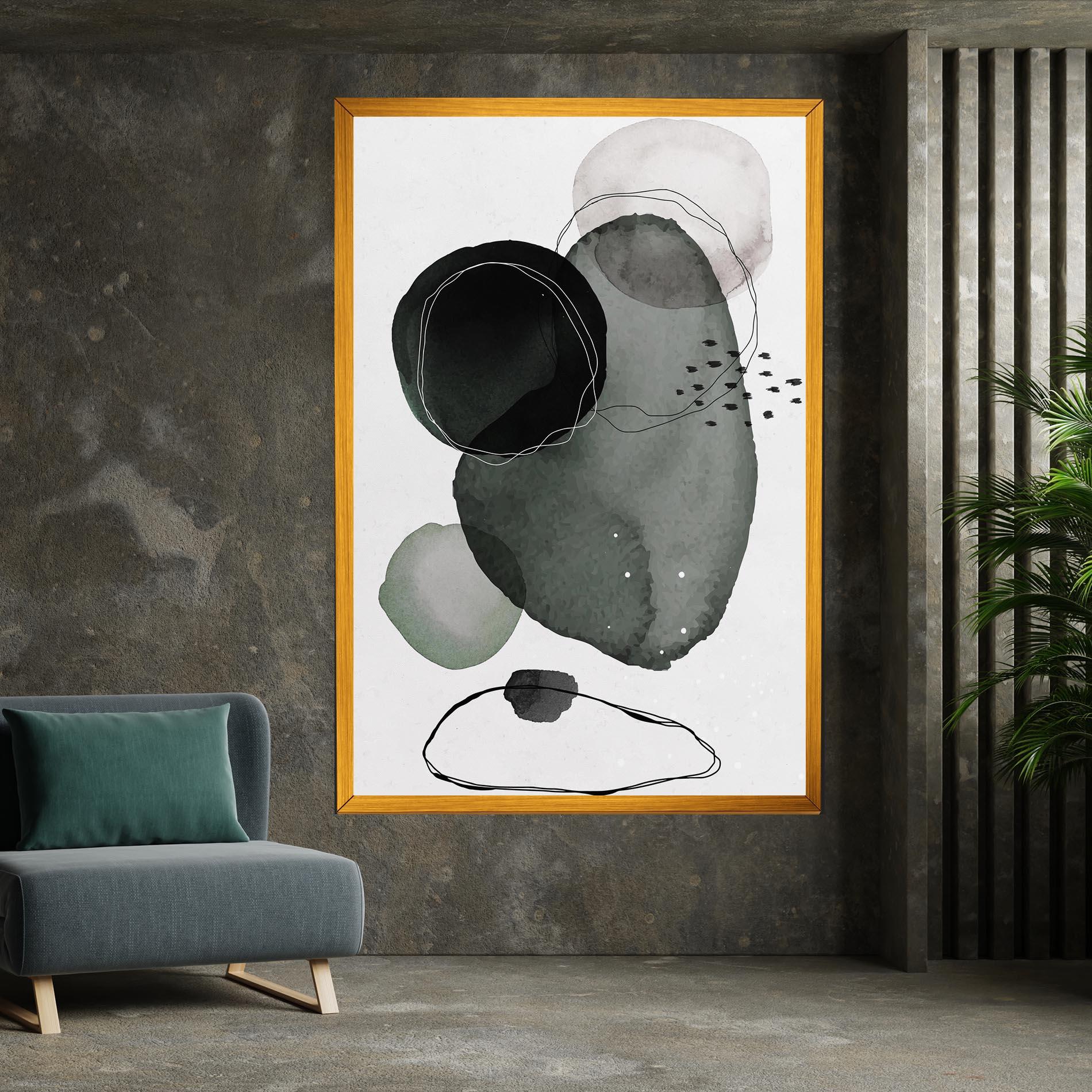 Tablou Canvas Green Watercolor mockup 7