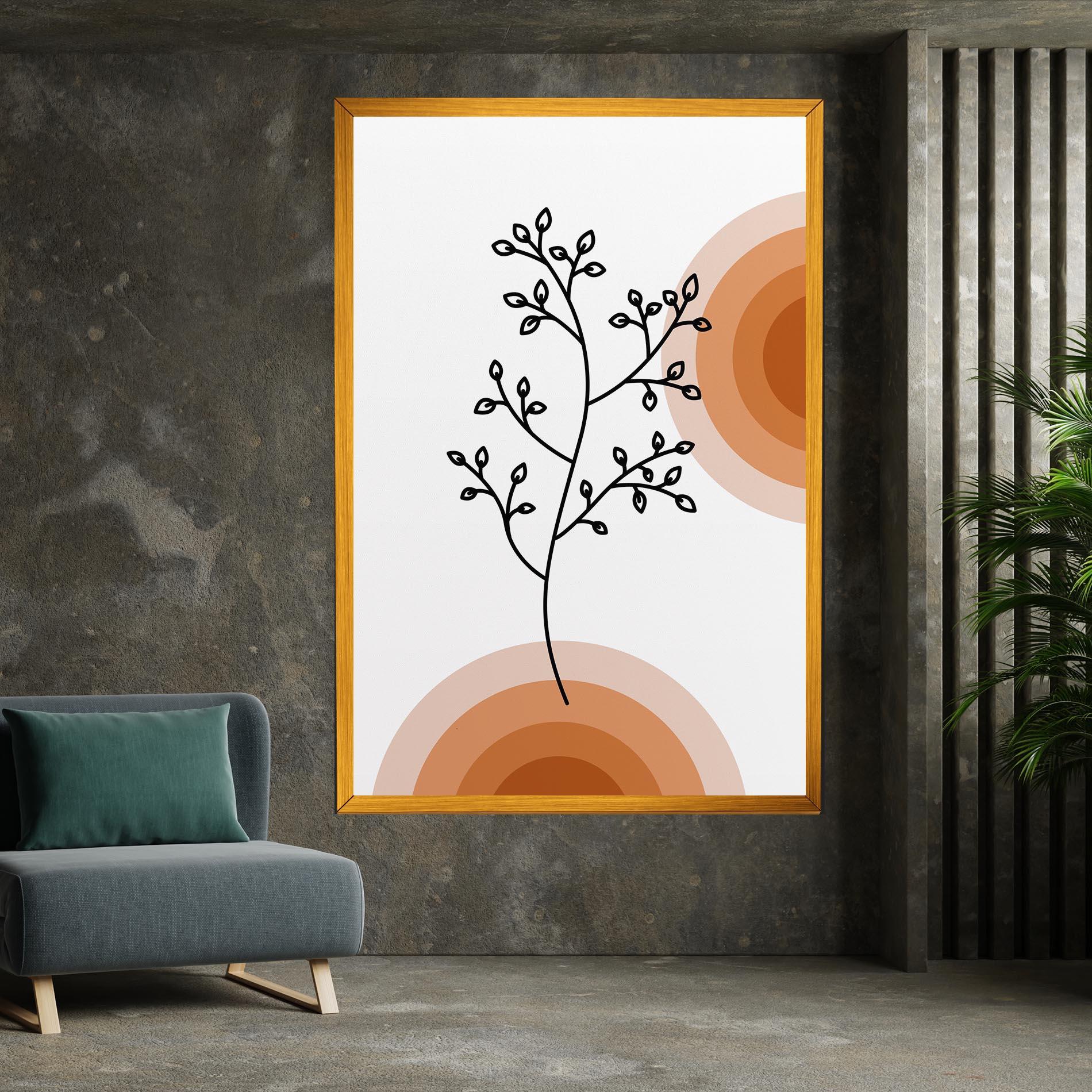 Tablou Canvas Plant Orange Circle mockup 7