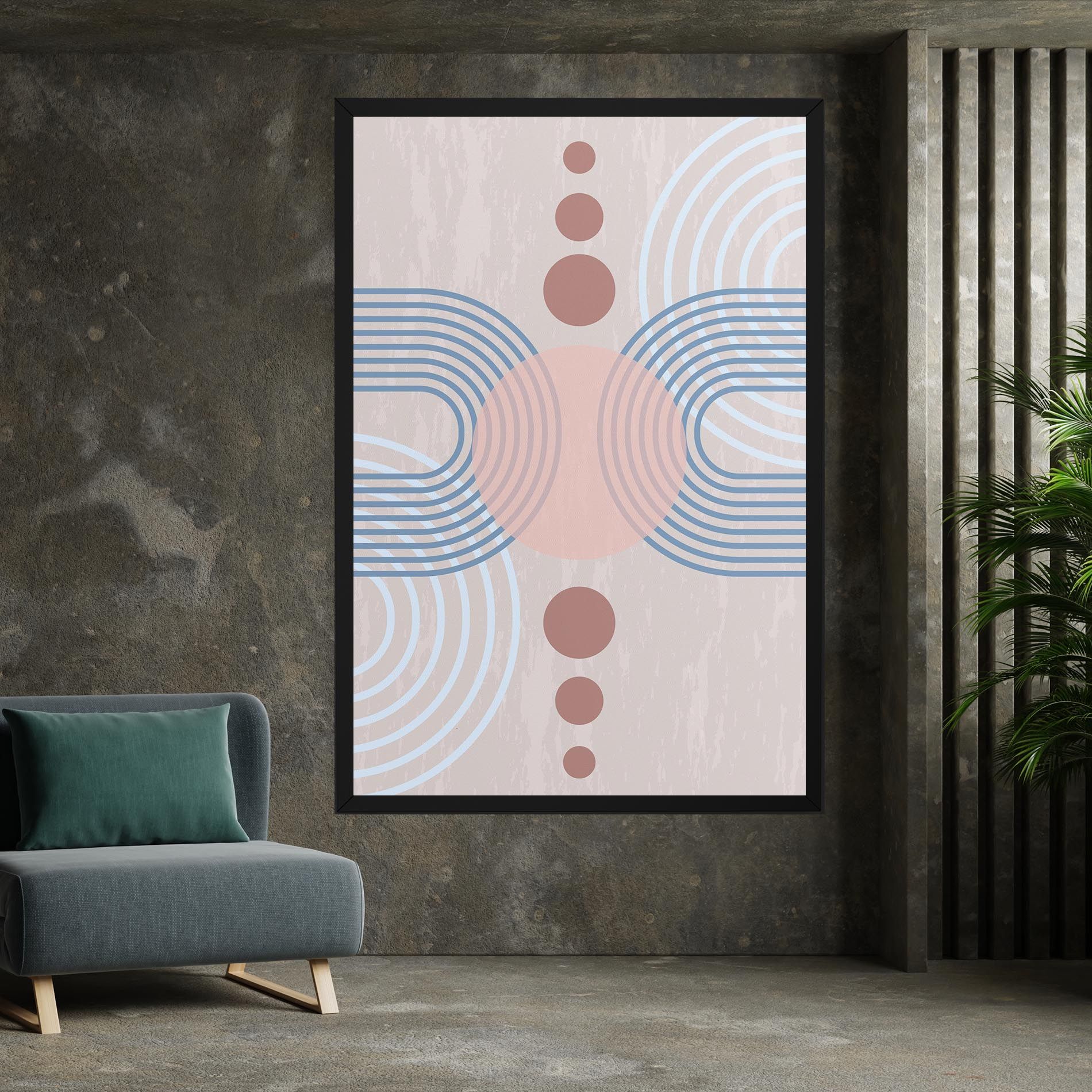 Blue Lines On Pink mockup 7