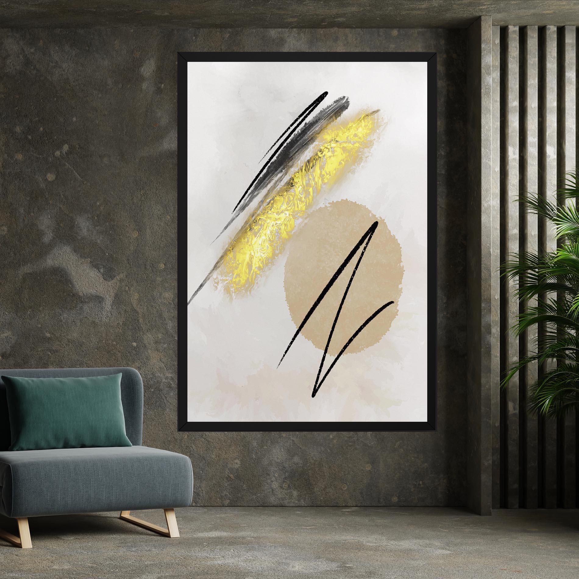 Tablou Canvas Gold Brush mockup 7