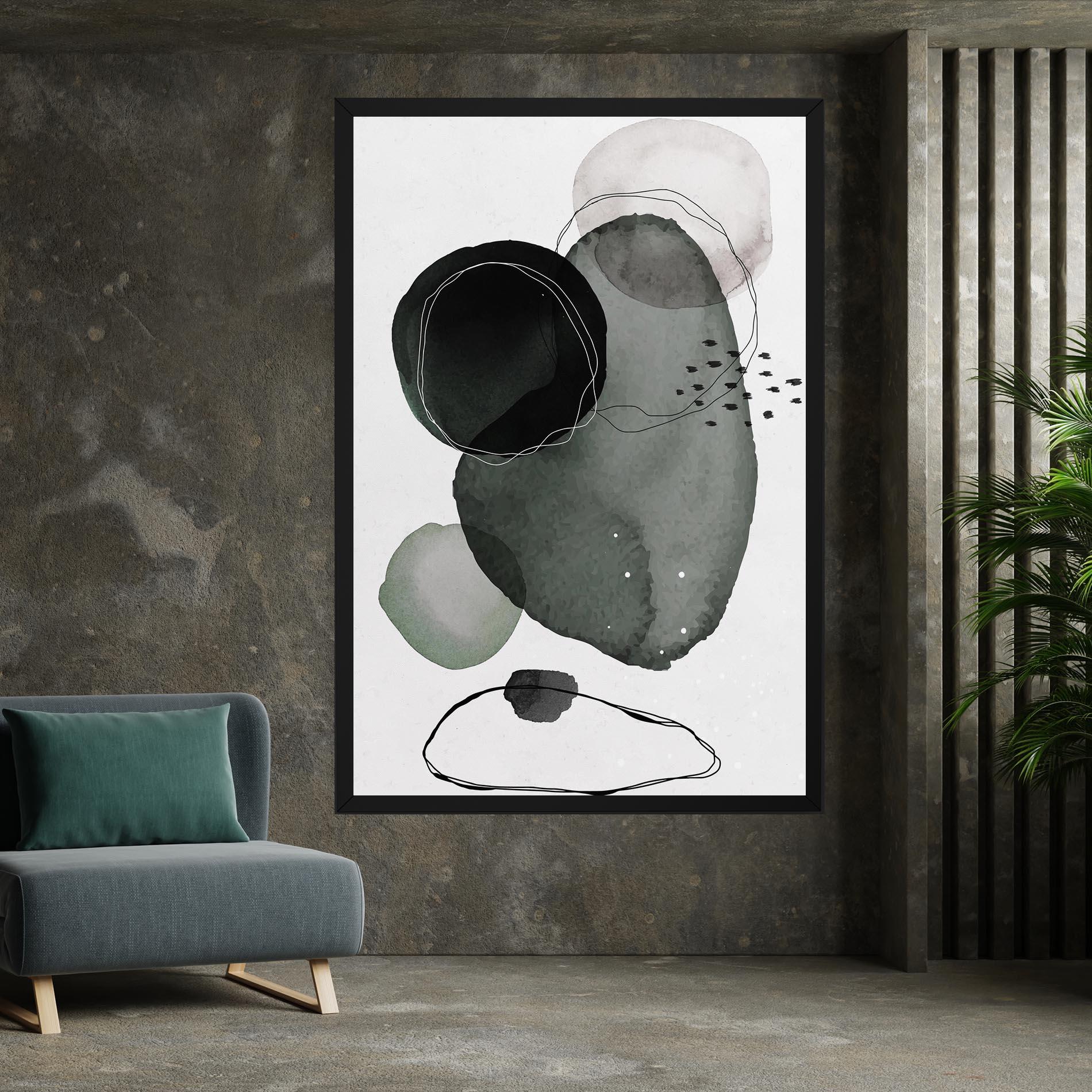 Tablou Canvas Green Watercolor mockup 7