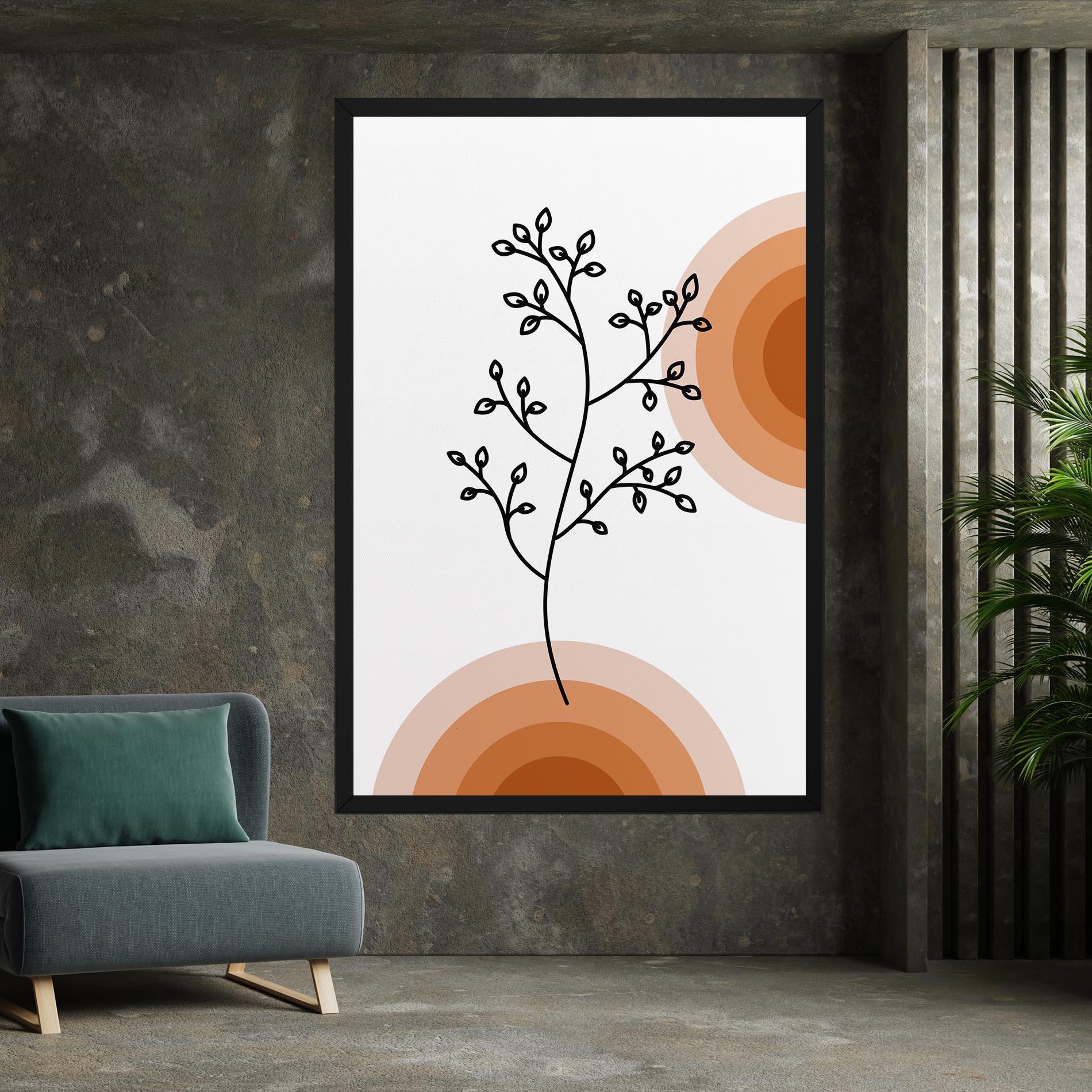 Tablou Canvas Plant Orange Circle mockup 7