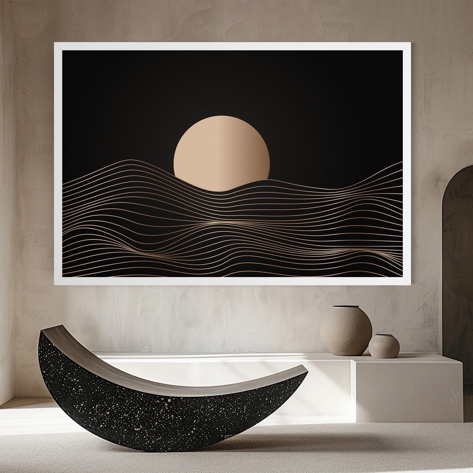 Tablou Canvas Cream Moon mockup 8