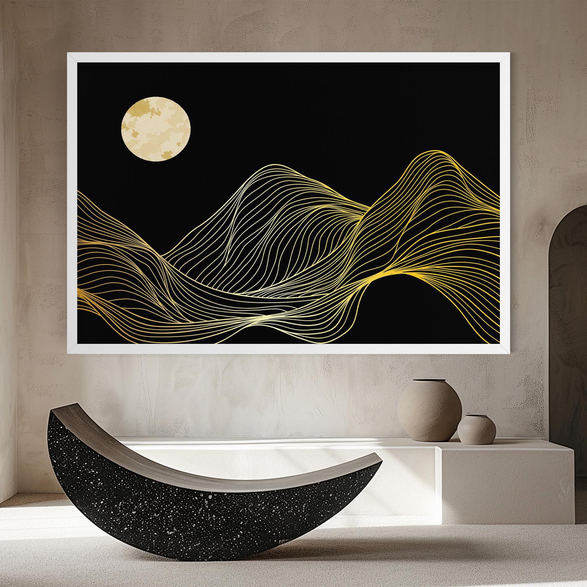 Tablou Canvas Gold Moon mockup 8