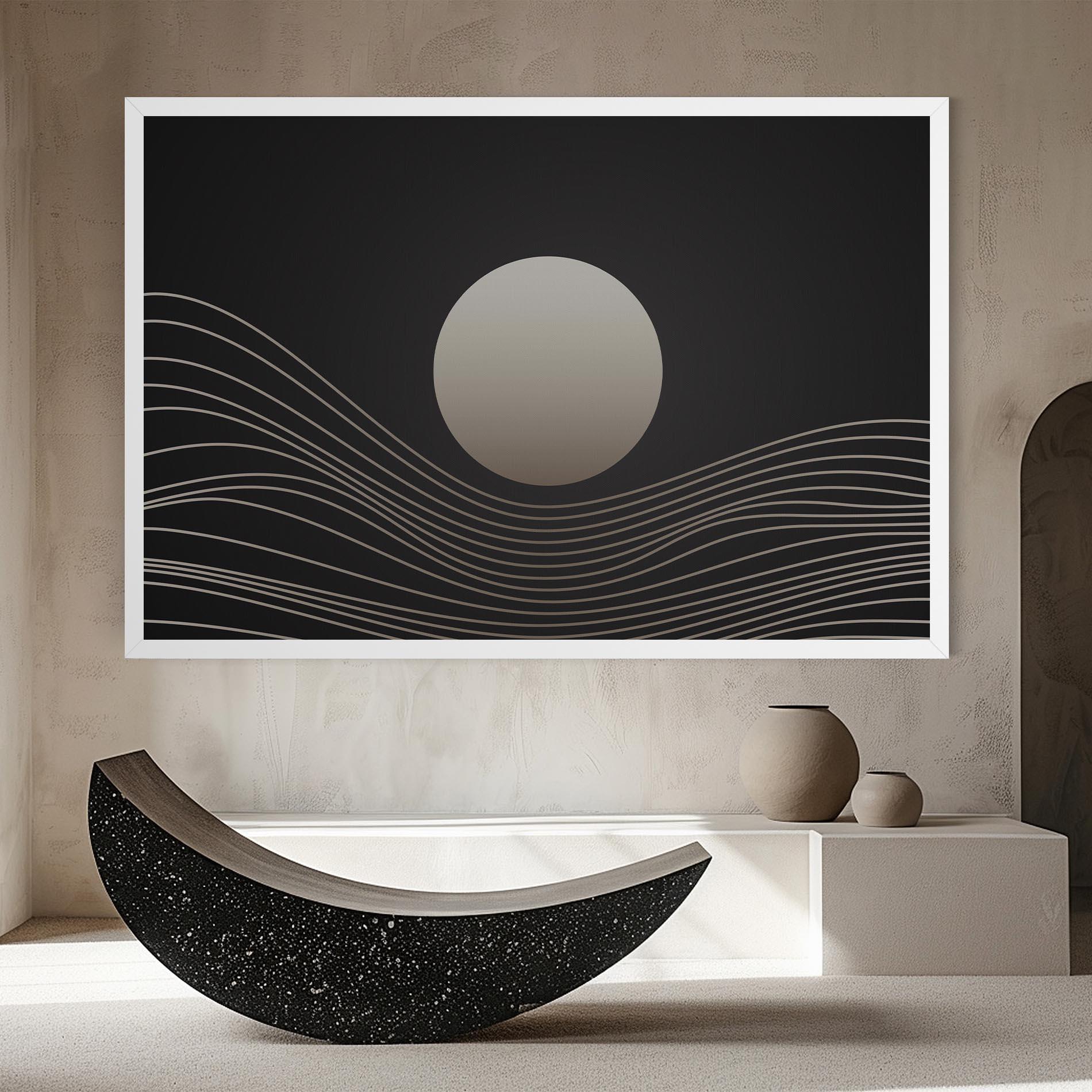 Tablou Canvas Grey Moon mockup 8