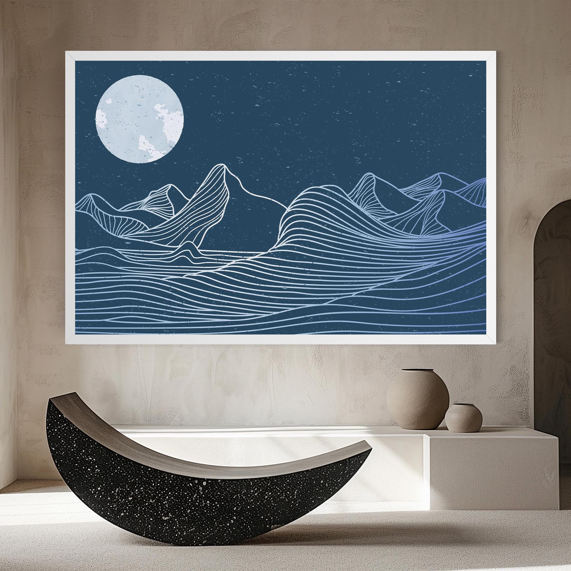 Tablou Canvas Ocean Blue Wave mockup 8