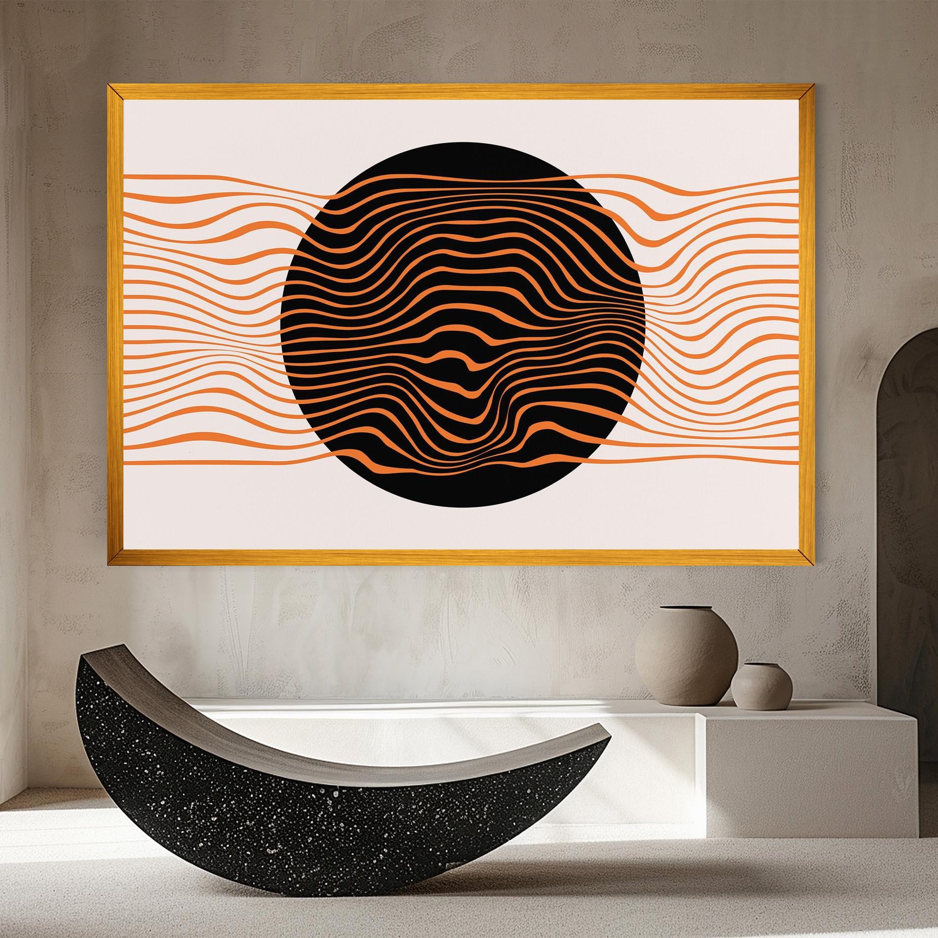 Tablou Canvas Black Circle mockup 8