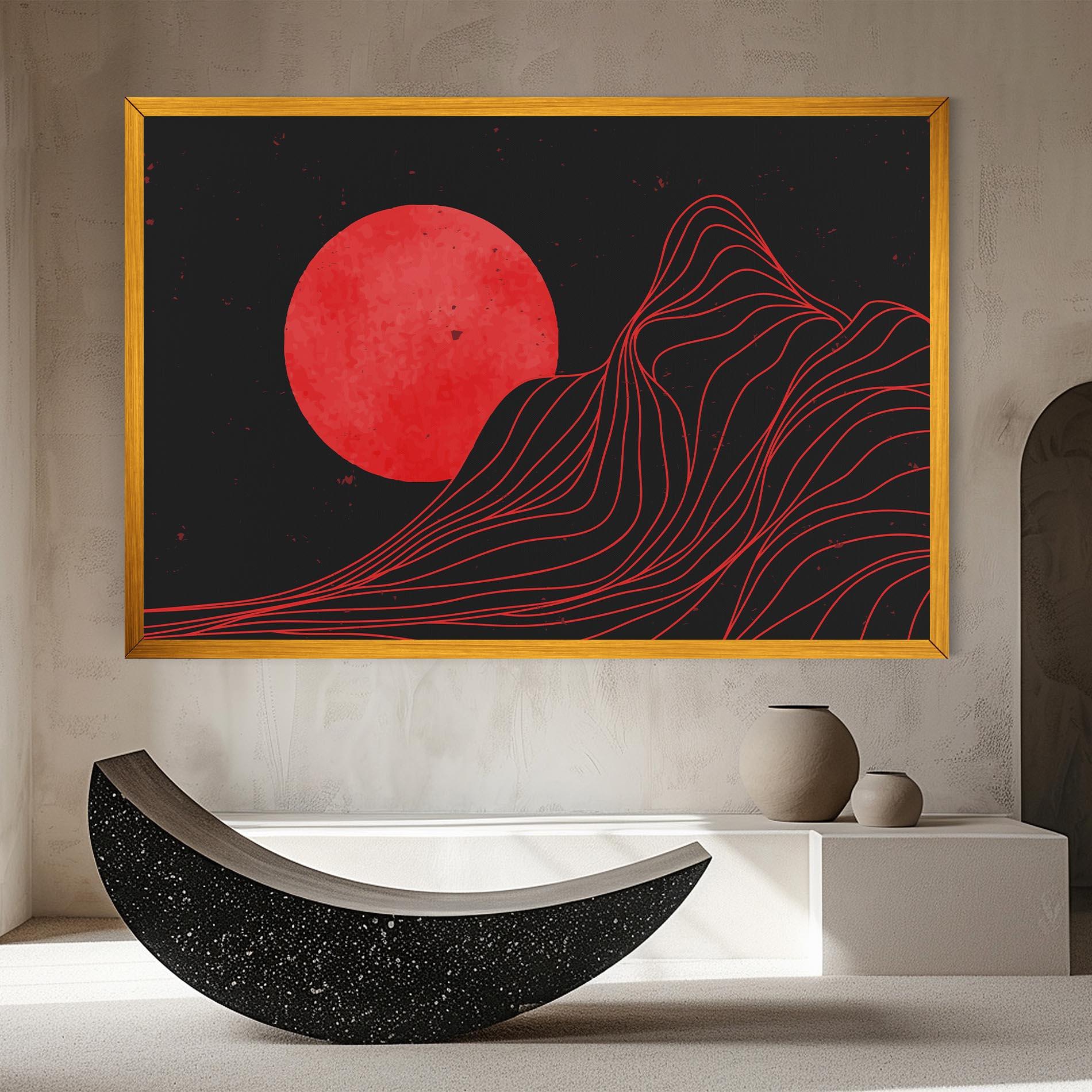 Tablou Canvas Bloody Moon mockup 8