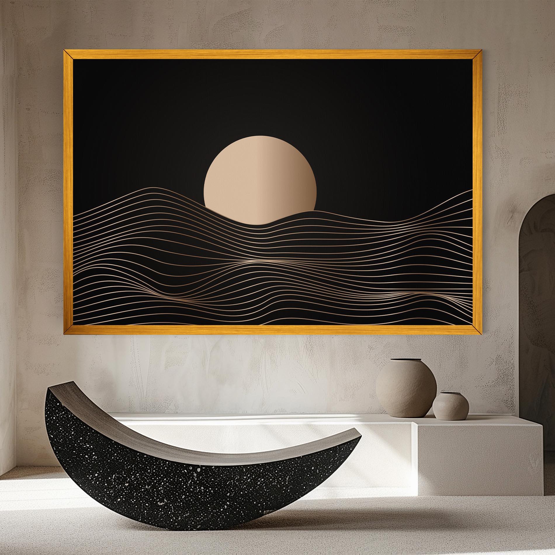 Tablou Canvas Cream Moon mockup 8