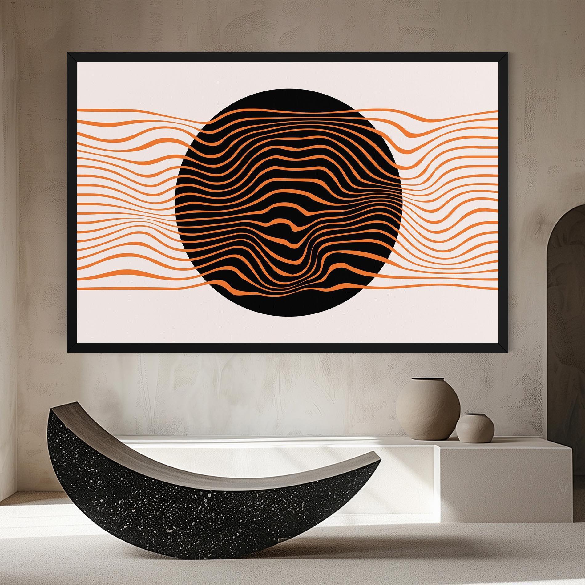 Tablou Canvas Black Circle mockup 8