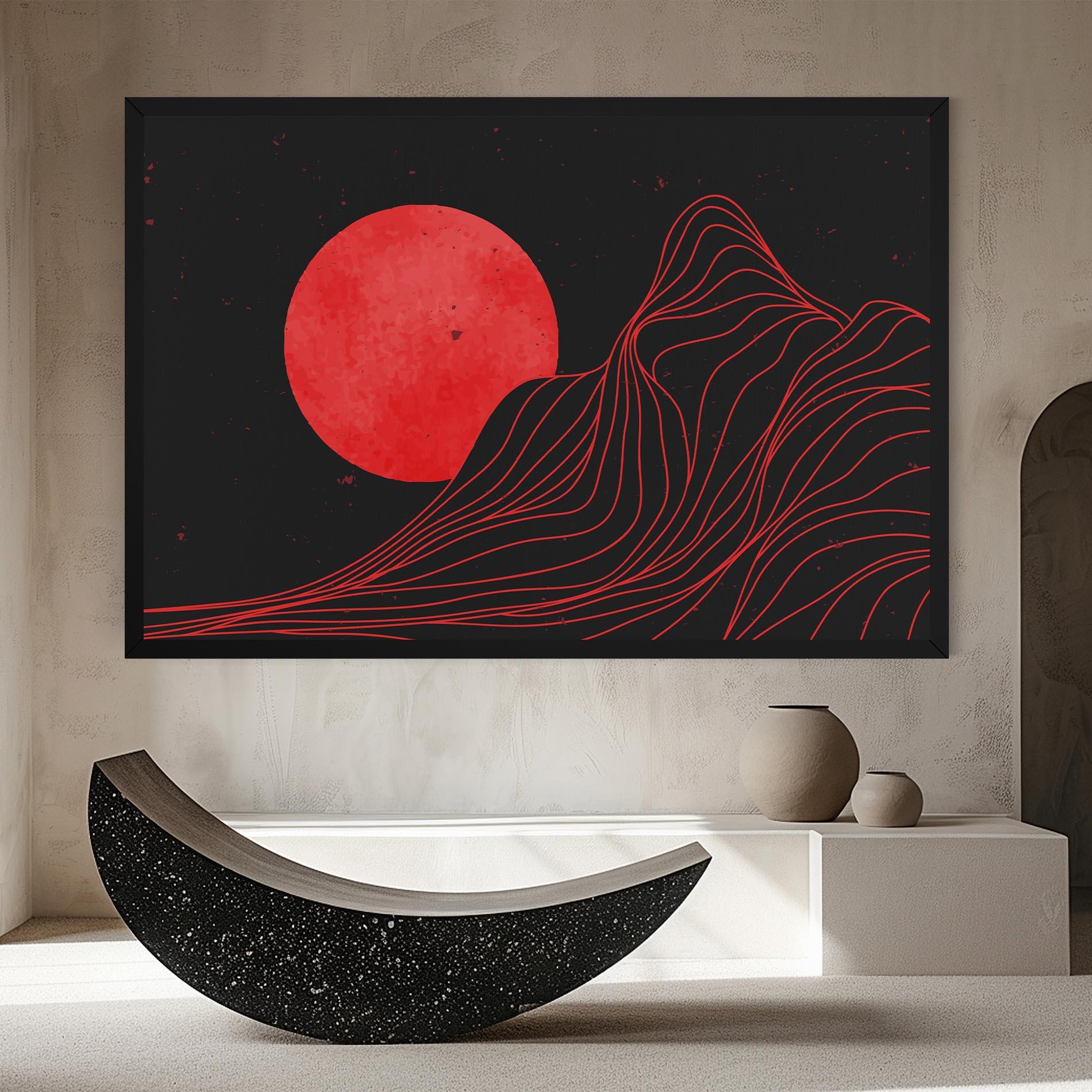 Tablou Canvas Bloody Moon mockup 8