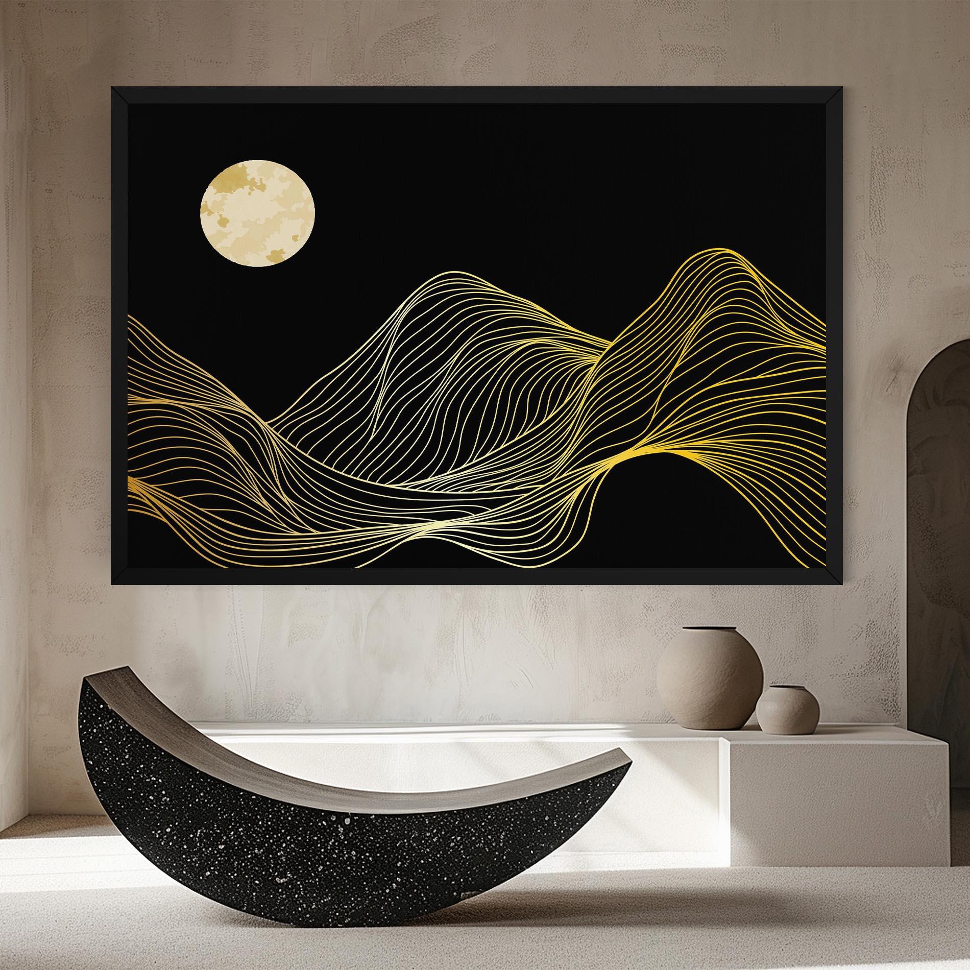 Tablou Canvas Gold Moon mockup 8