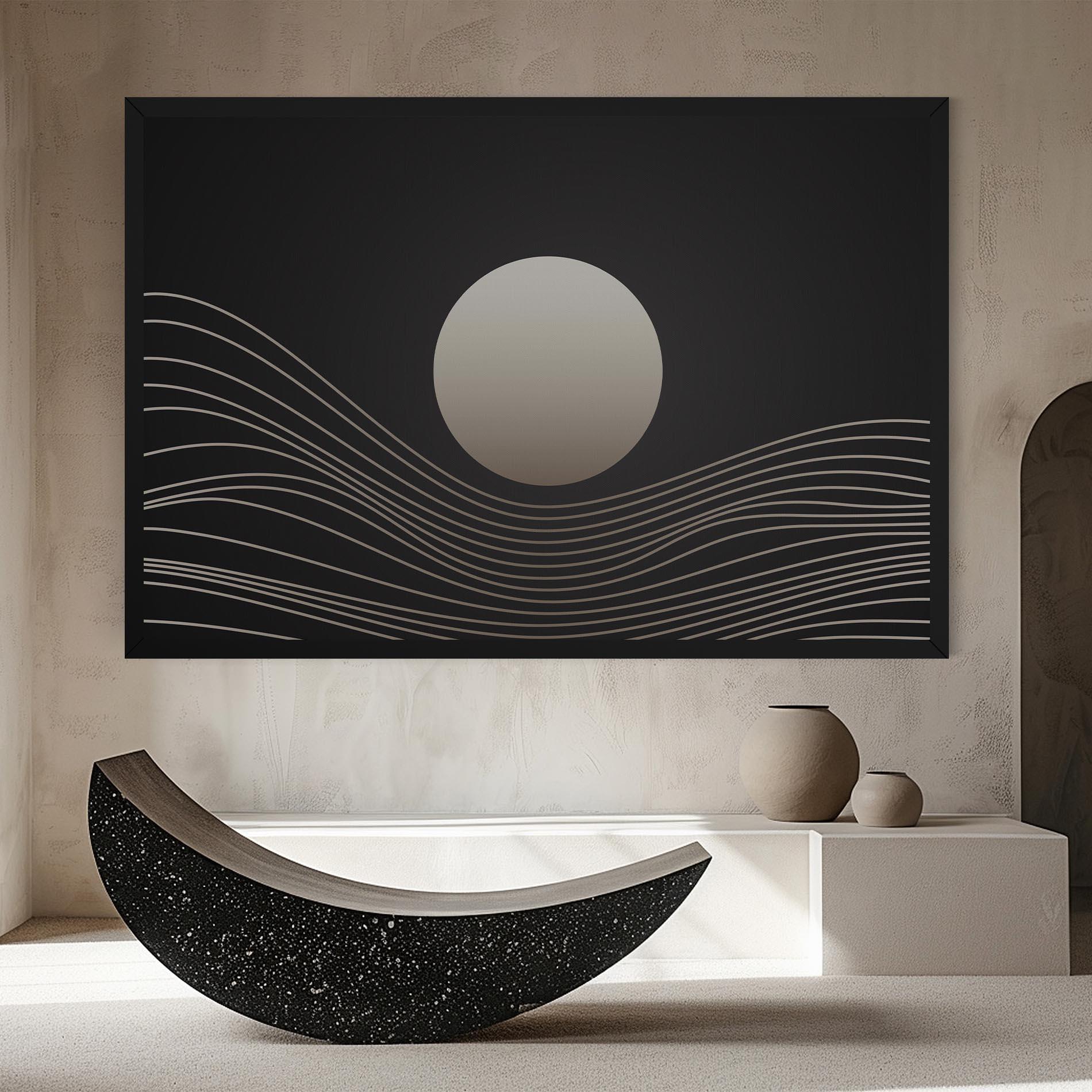 Tablou Canvas Grey Moon mockup 8