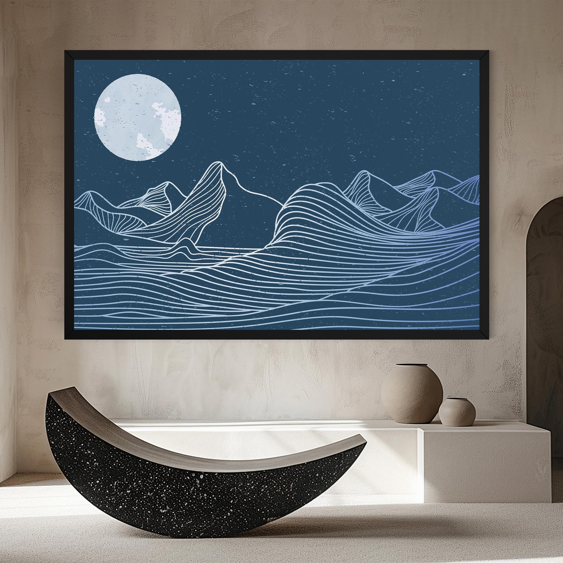 Tablou Canvas Ocean Blue Wave mockup 8