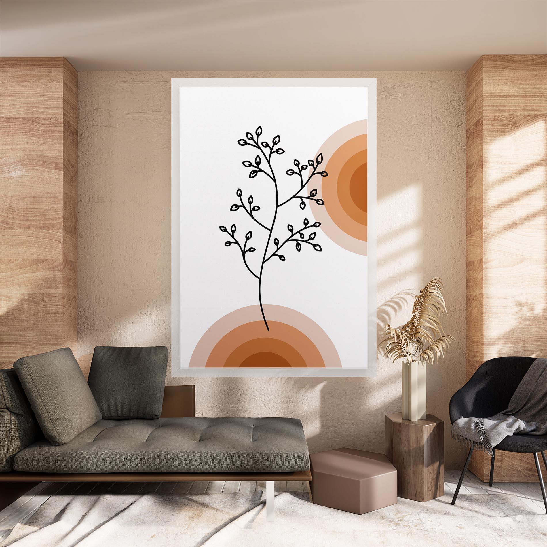 Tablou Canvas Plant Orange Circle mockup 8