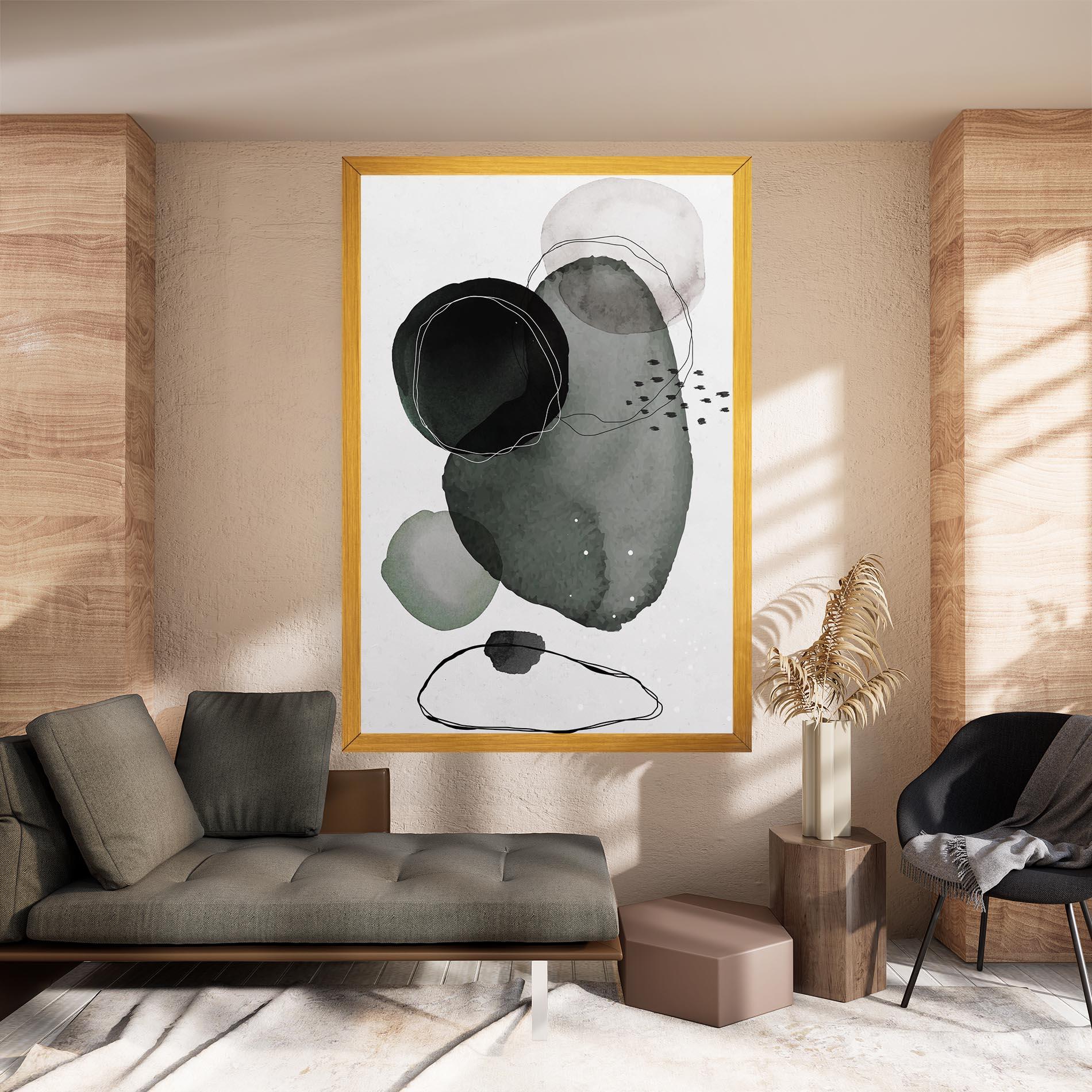 Tablou Canvas Green Watercolor mockup 8