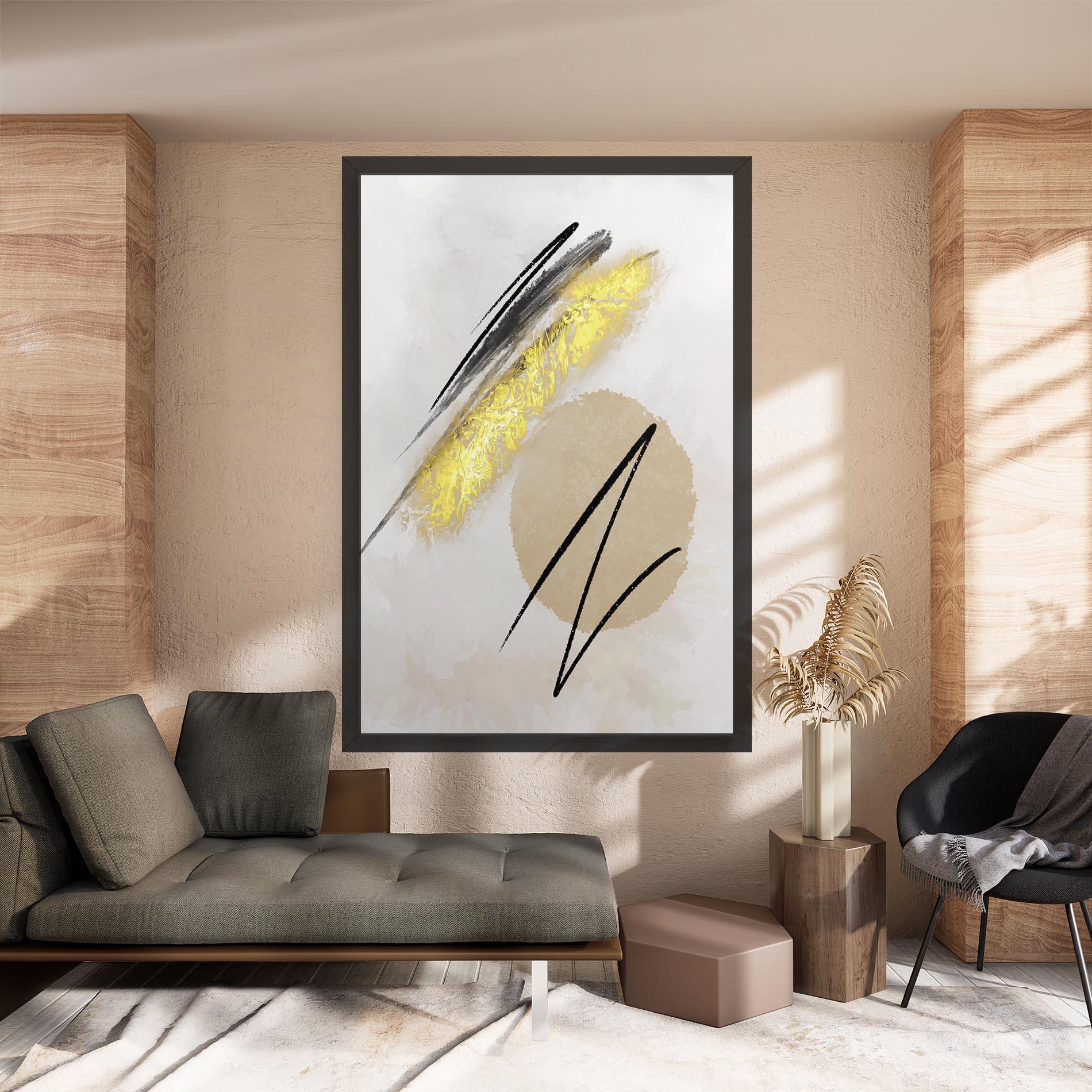 Tablou Canvas Gold Brush mockup 8