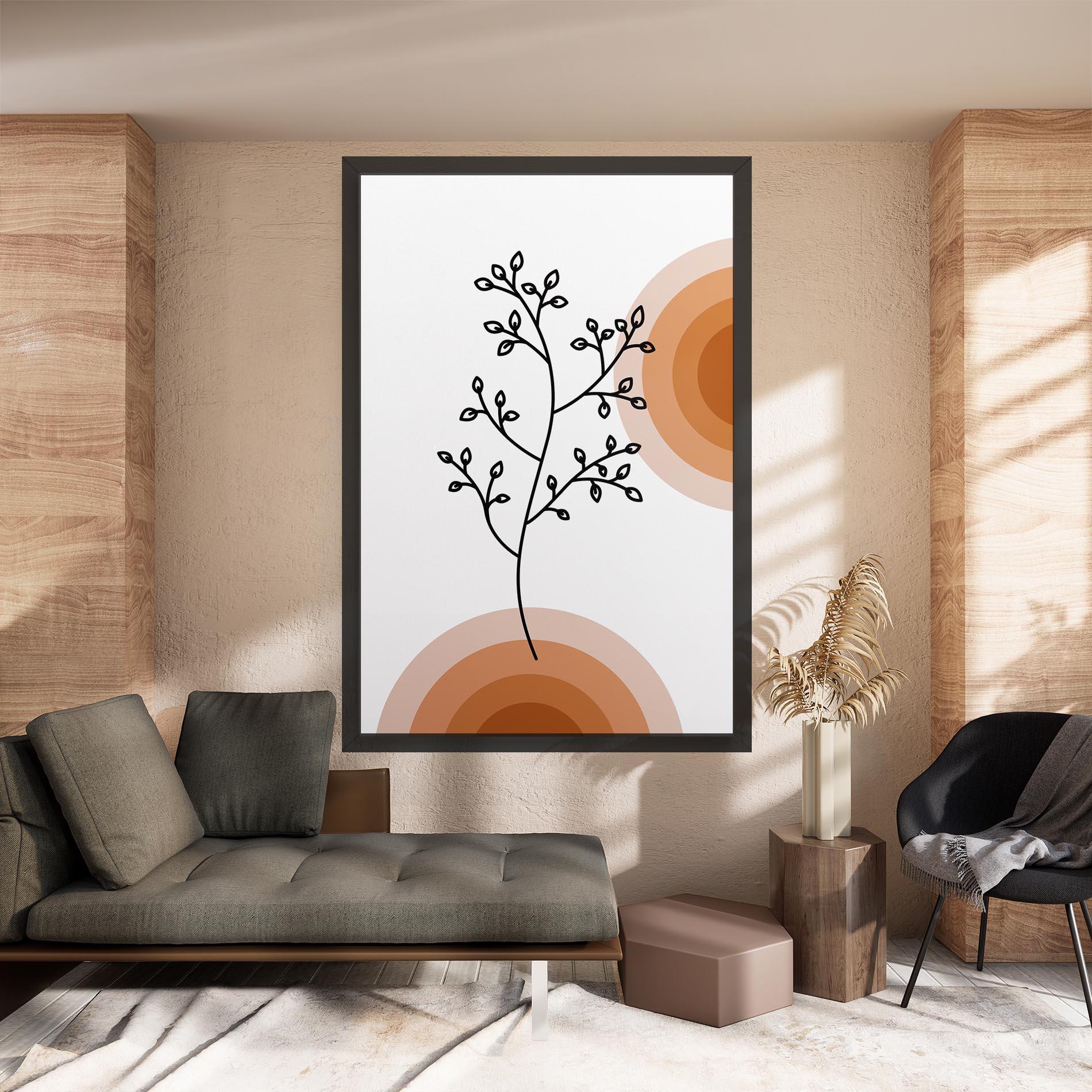 Tablou Canvas Plant Orange Circle mockup 8