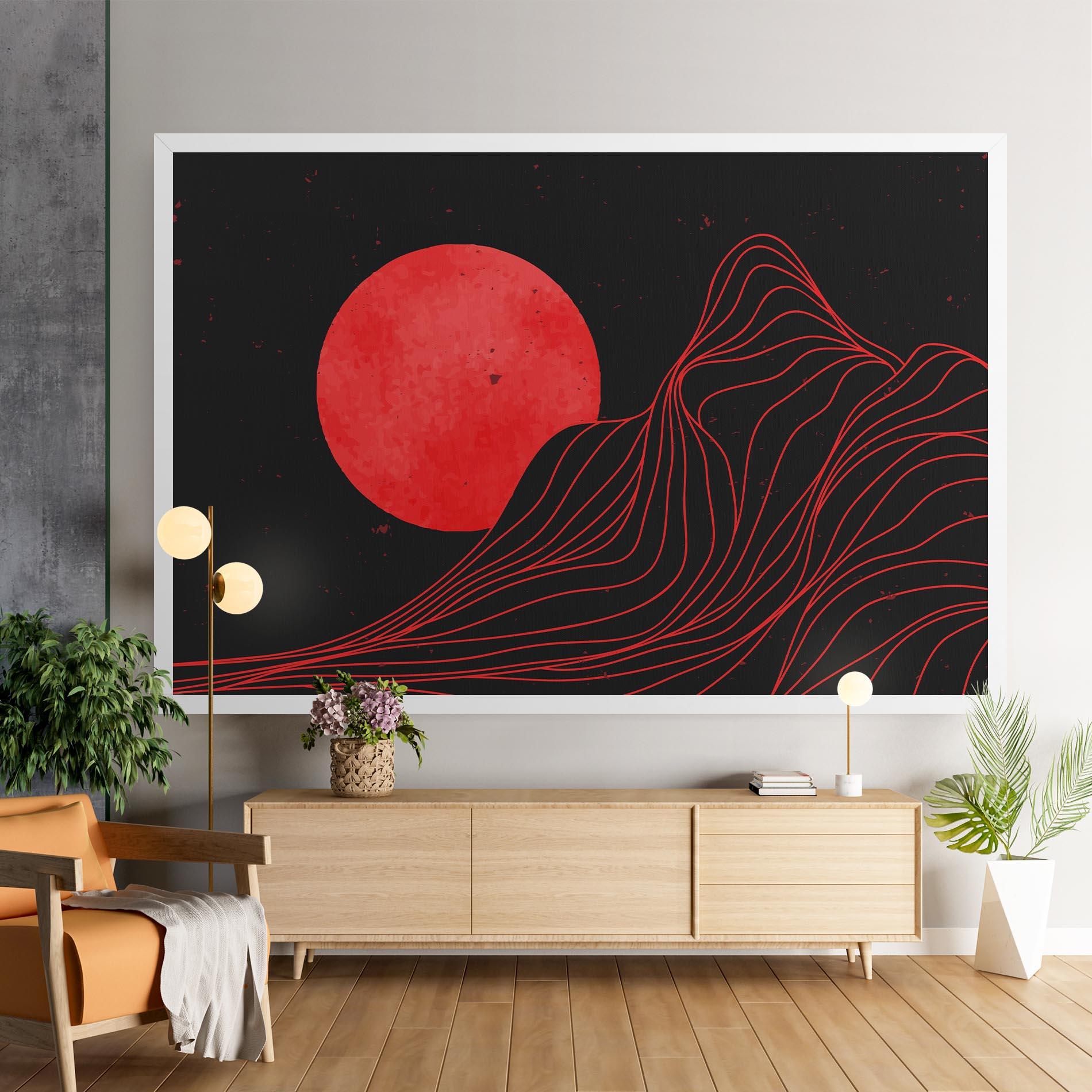 Tablou Canvas Bloody Moon mockup 9