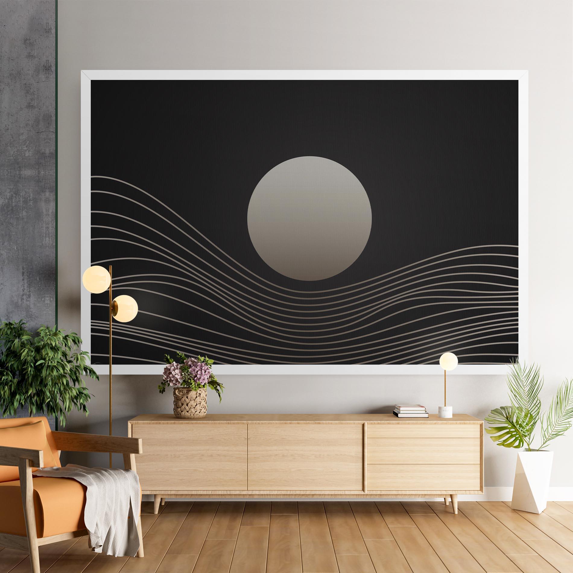 Tablou Canvas Grey Moon mockup 9