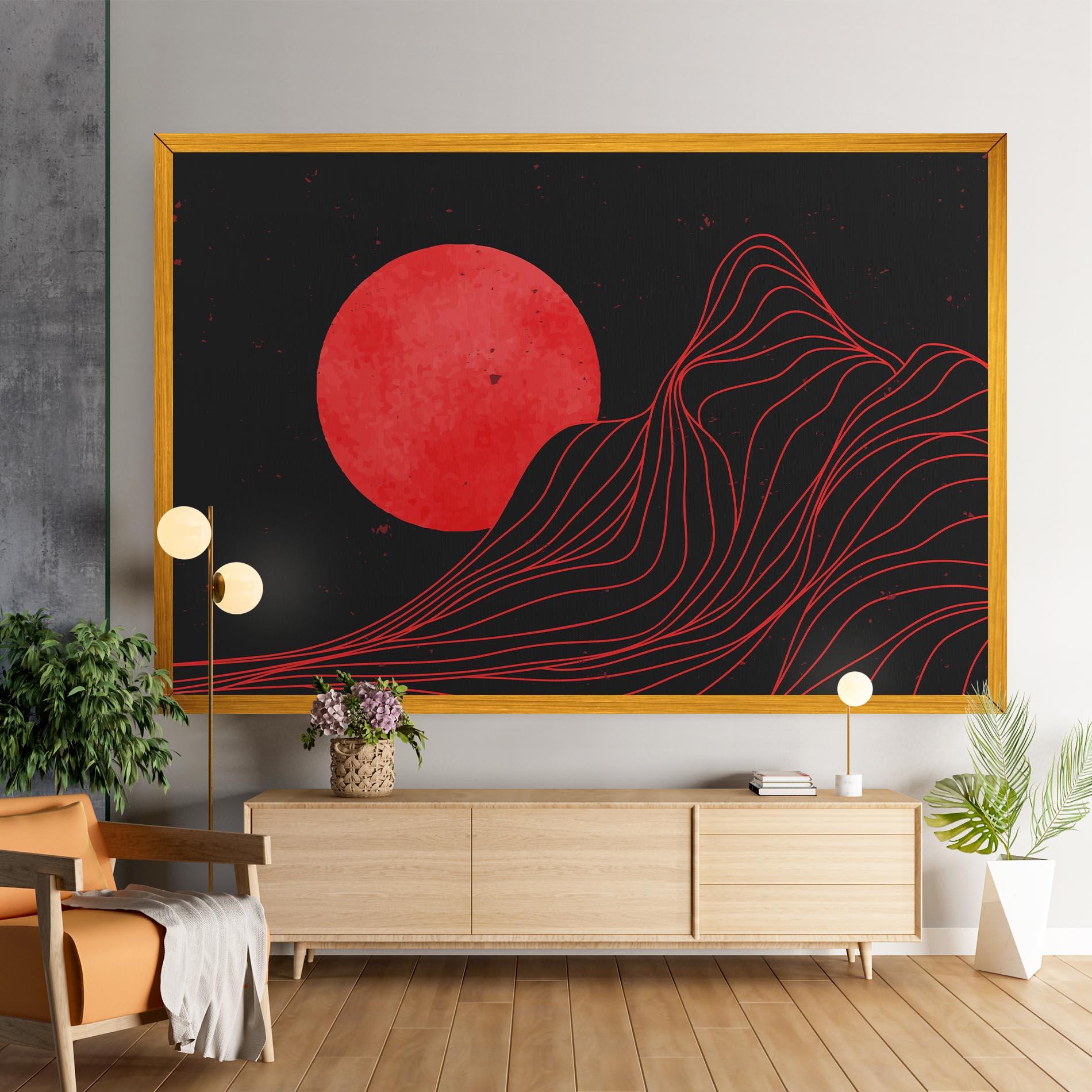 Tablou Canvas Bloody Moon mockup 9