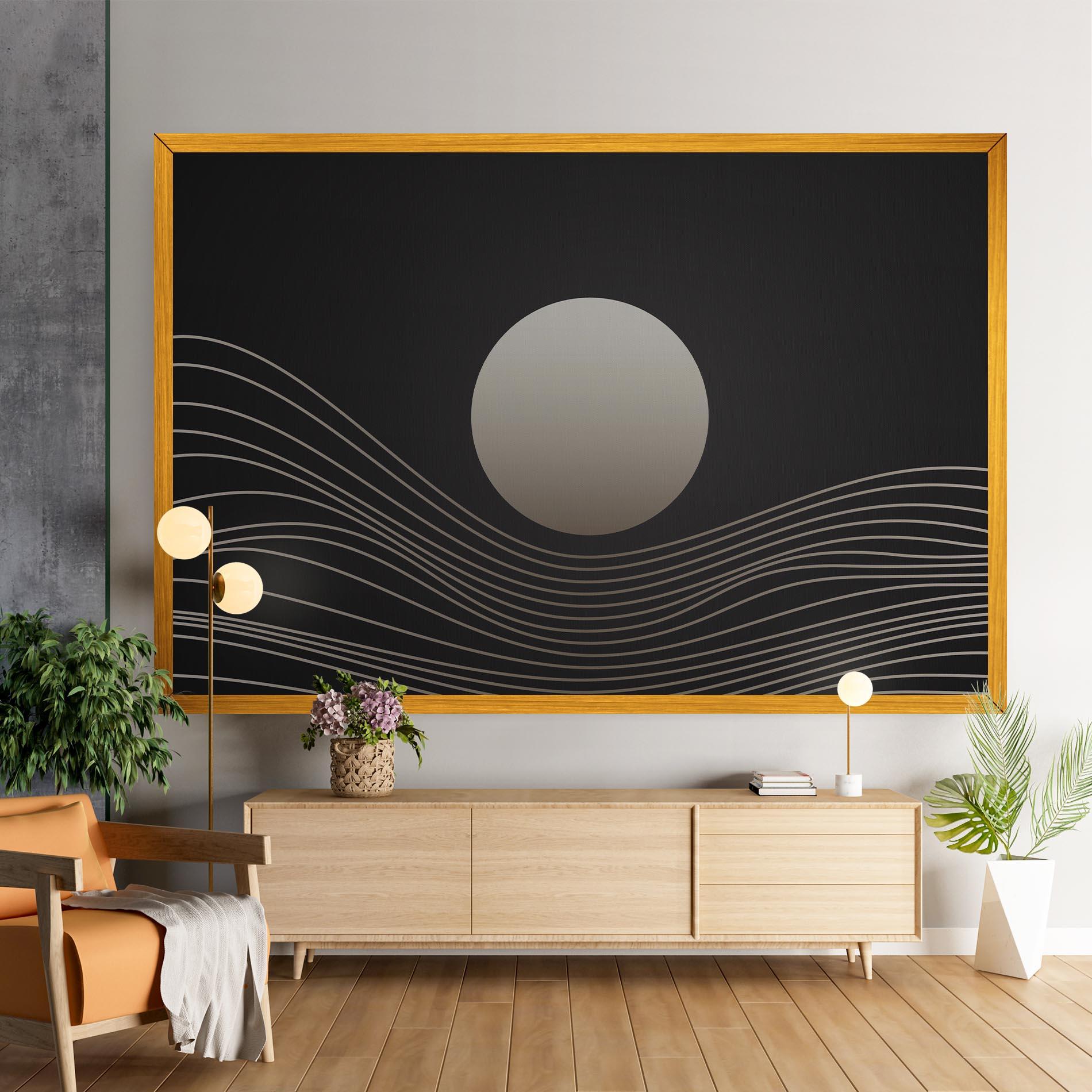 Tablou Canvas Grey Moon mockup 9