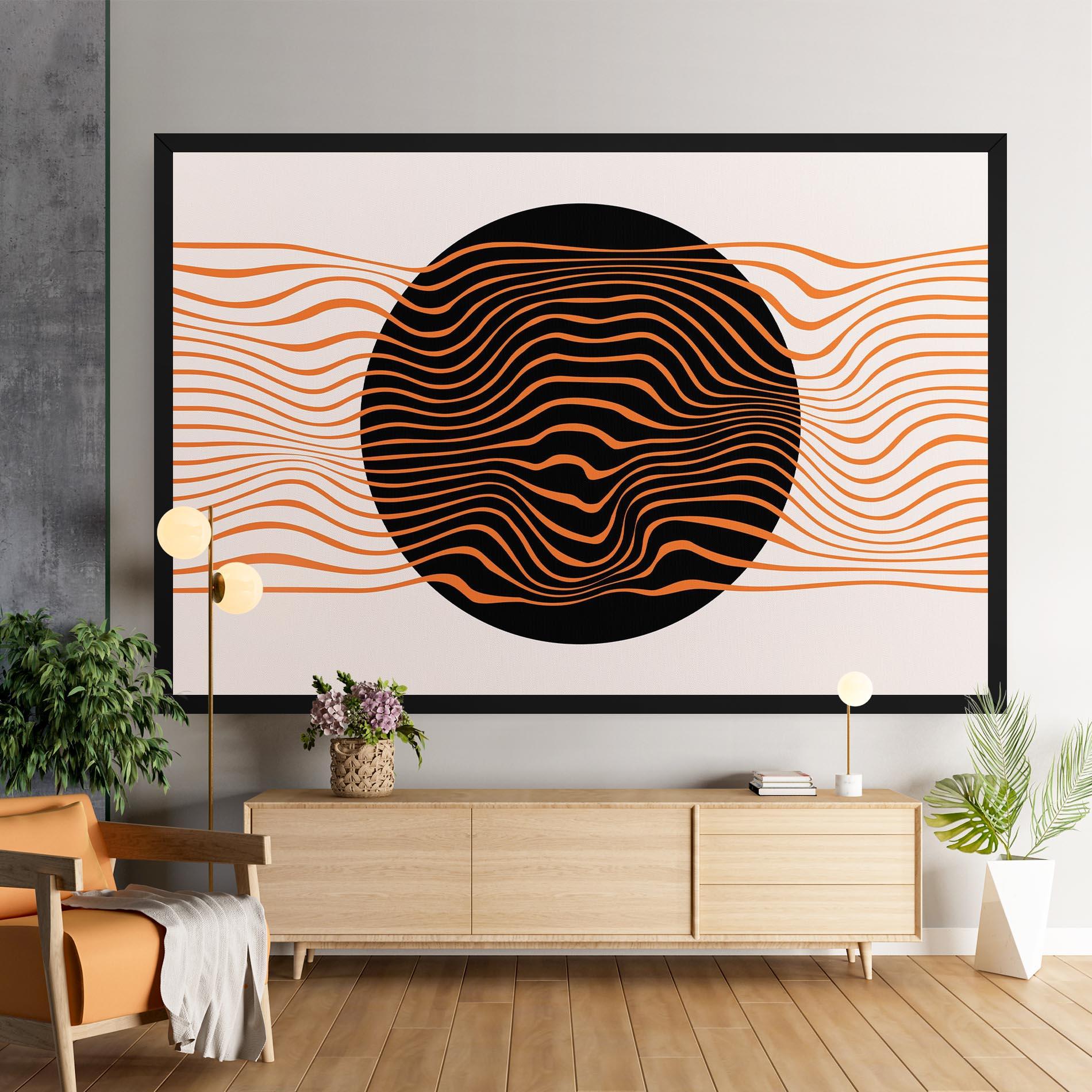 Tablou Canvas Black Circle mockup 9