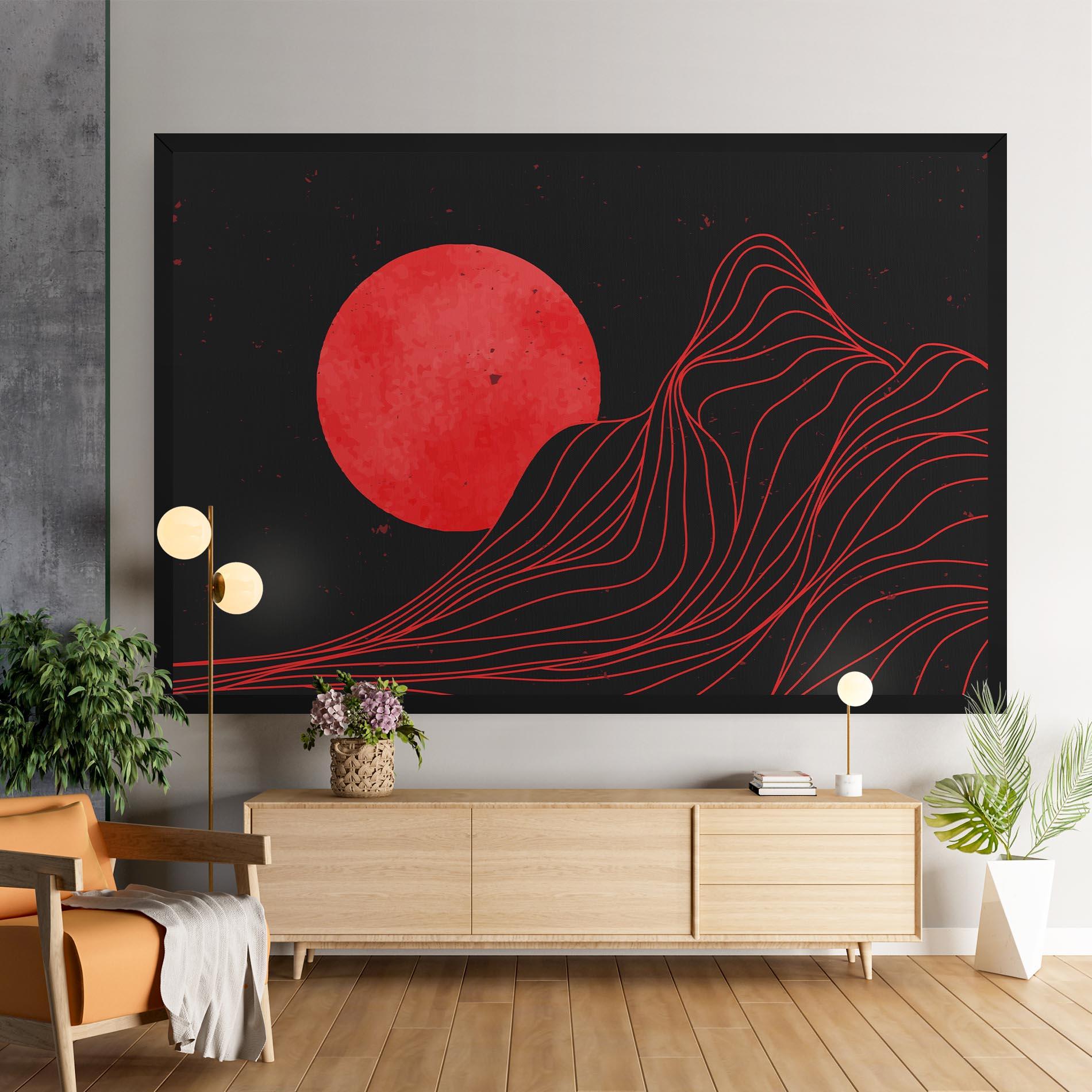 Tablou Canvas Bloody Moon mockup 9