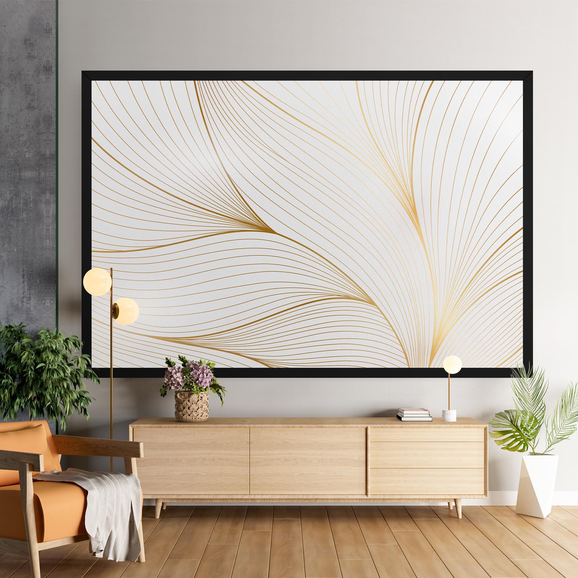 Tablou Canvas Gold Wave mockup 9