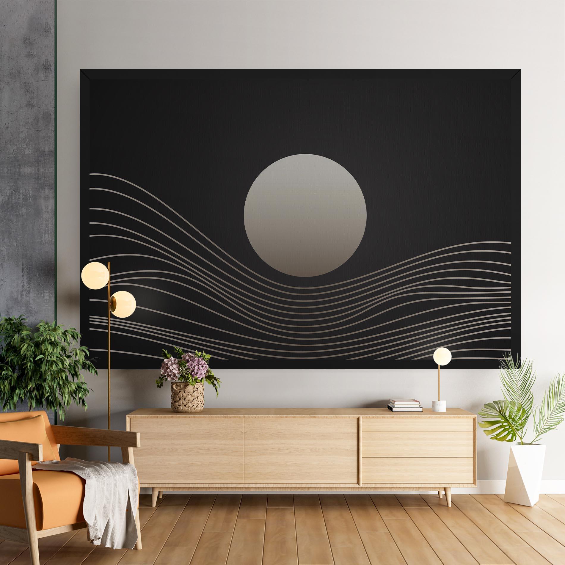 Tablou Canvas Grey Moon mockup 9