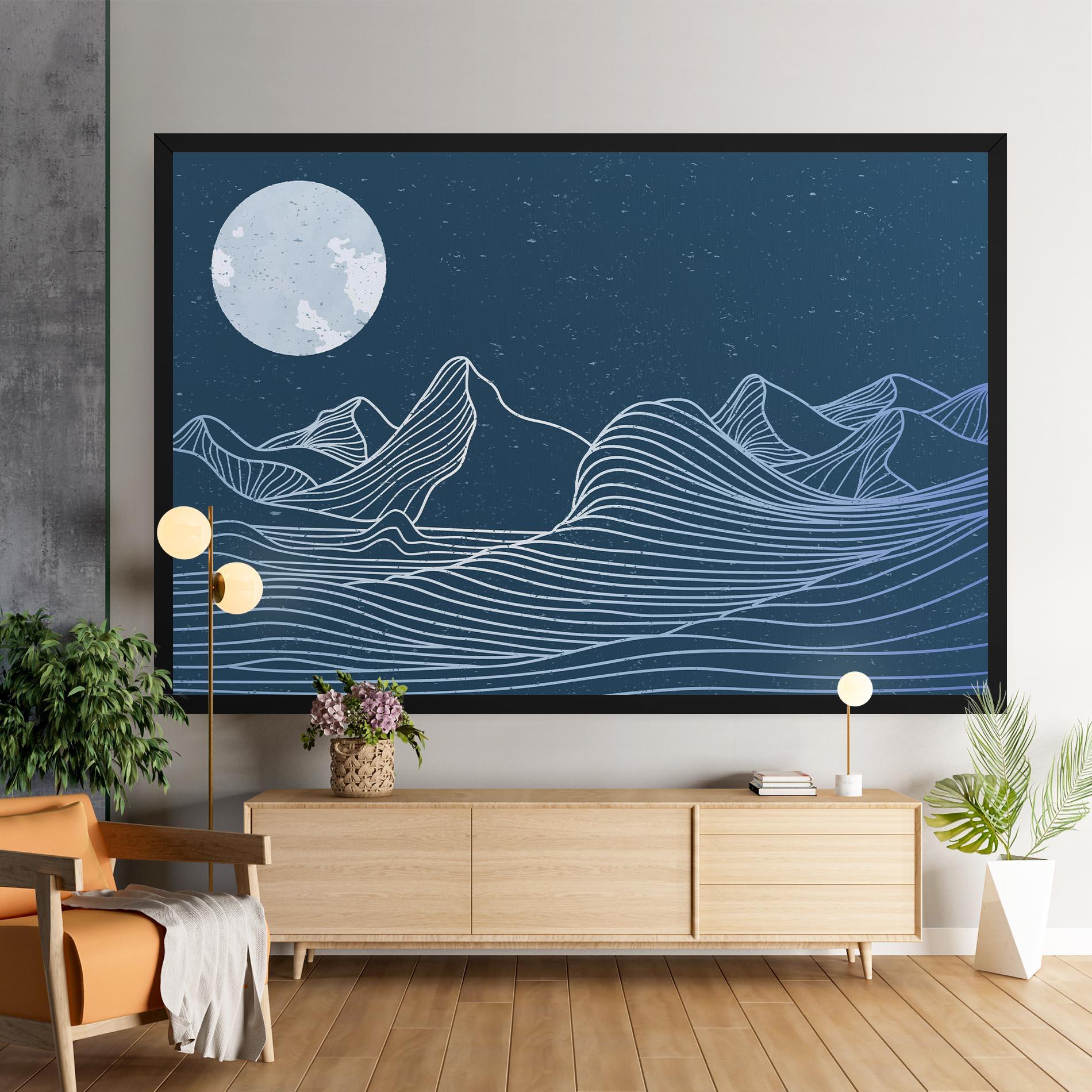 Tablou Canvas Ocean Blue Wave mockup 9