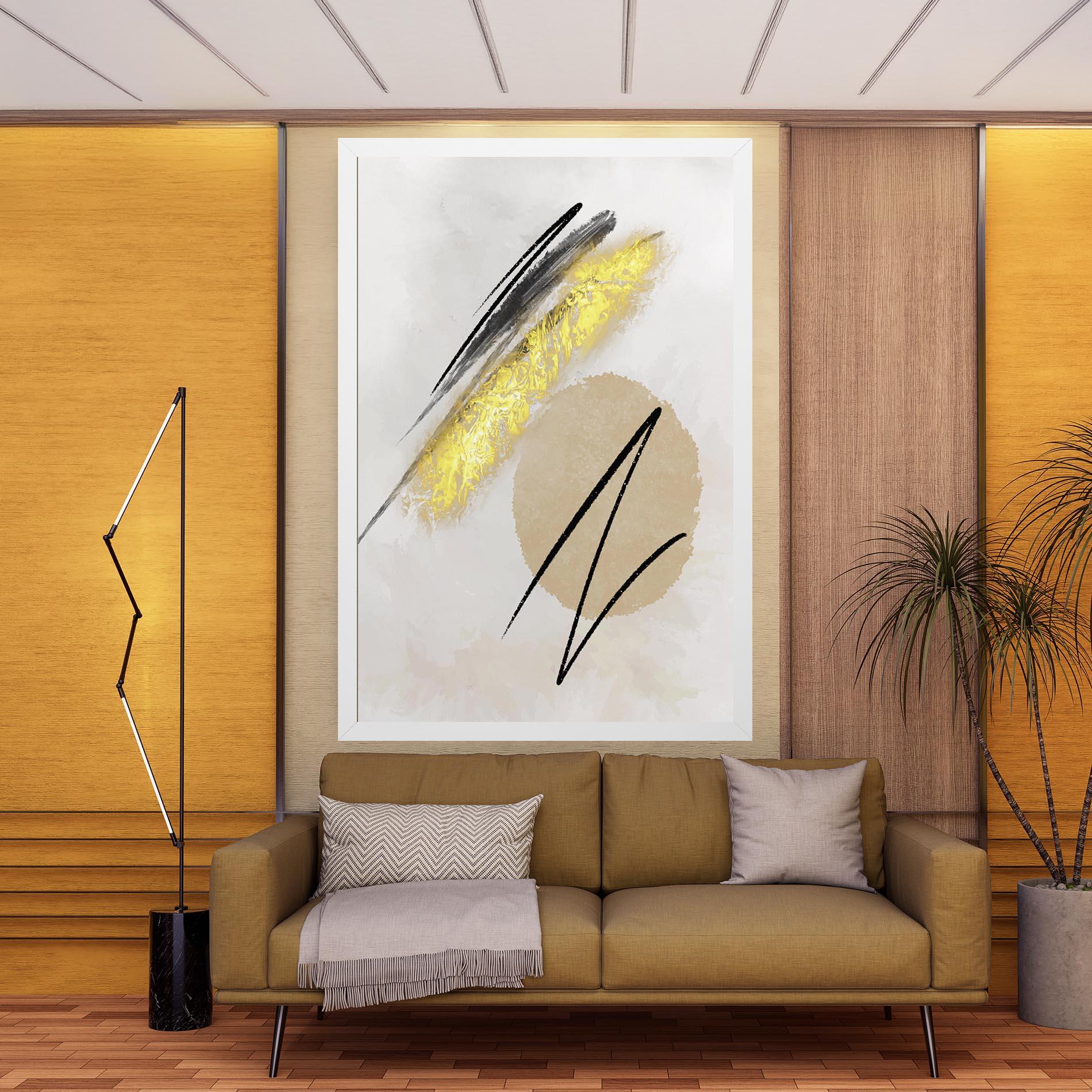 Tablou Canvas Gold Brush mockup 9